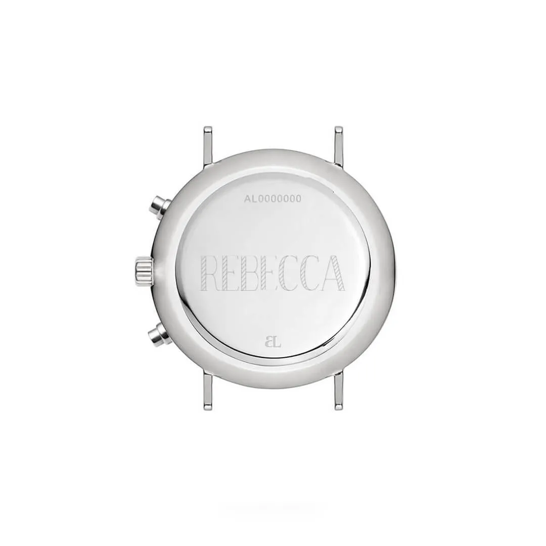 Silver Pearl Link Nueva 40 Watch
