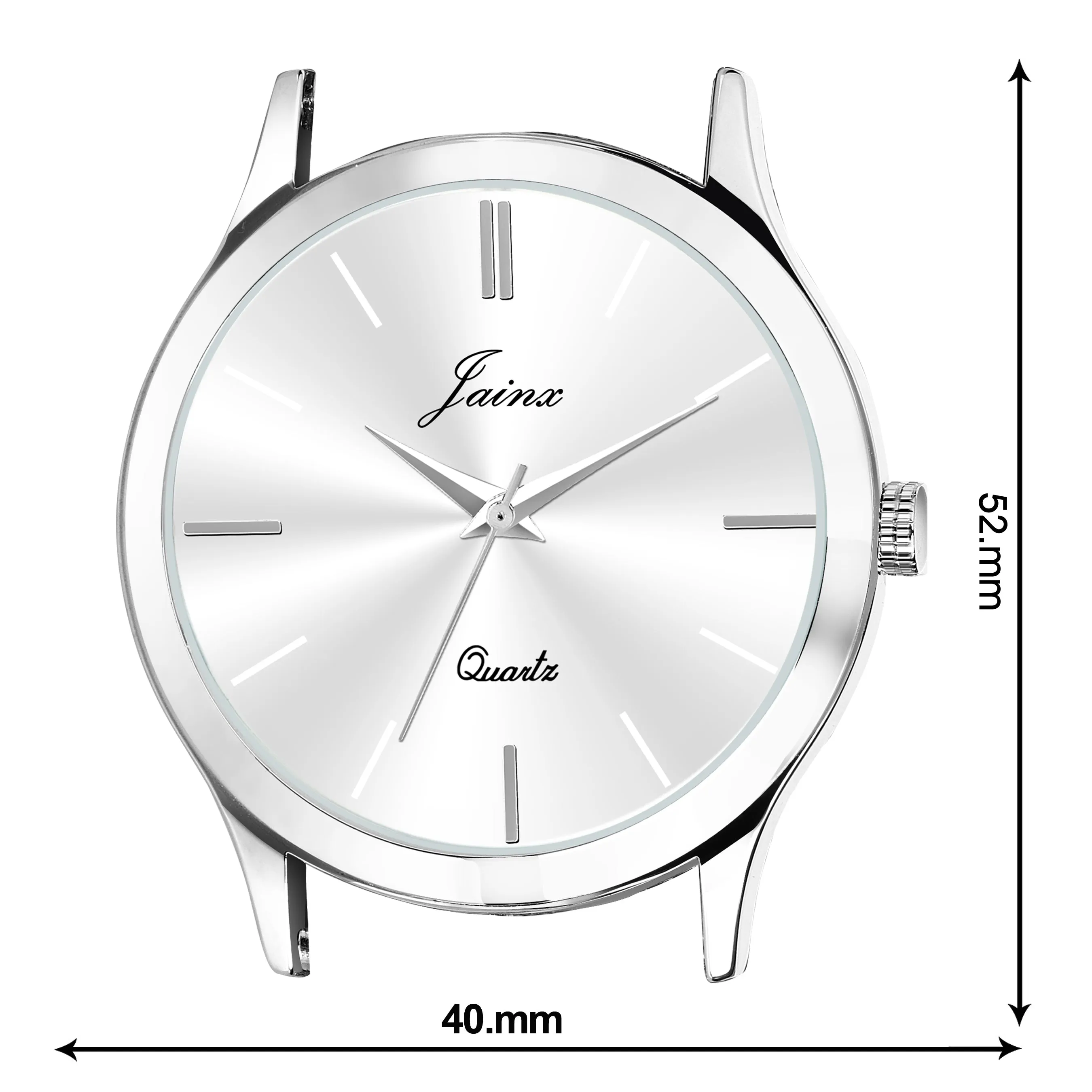Silver Steel Mesh Chain Analog Watch For Men - JM7176