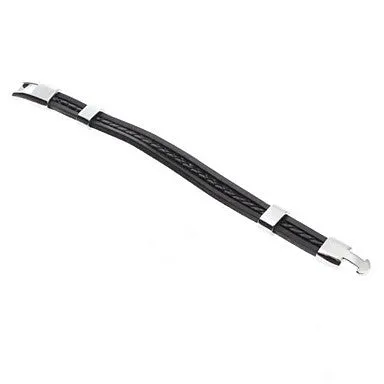 Single Color Cross Weave Leather Galloon Bracelet
