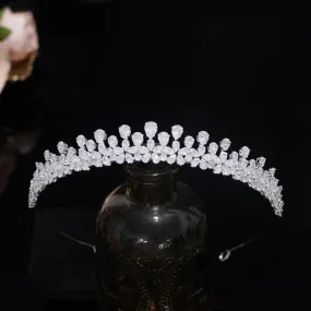 Small Tiara and Crown Zirconia Headpiece