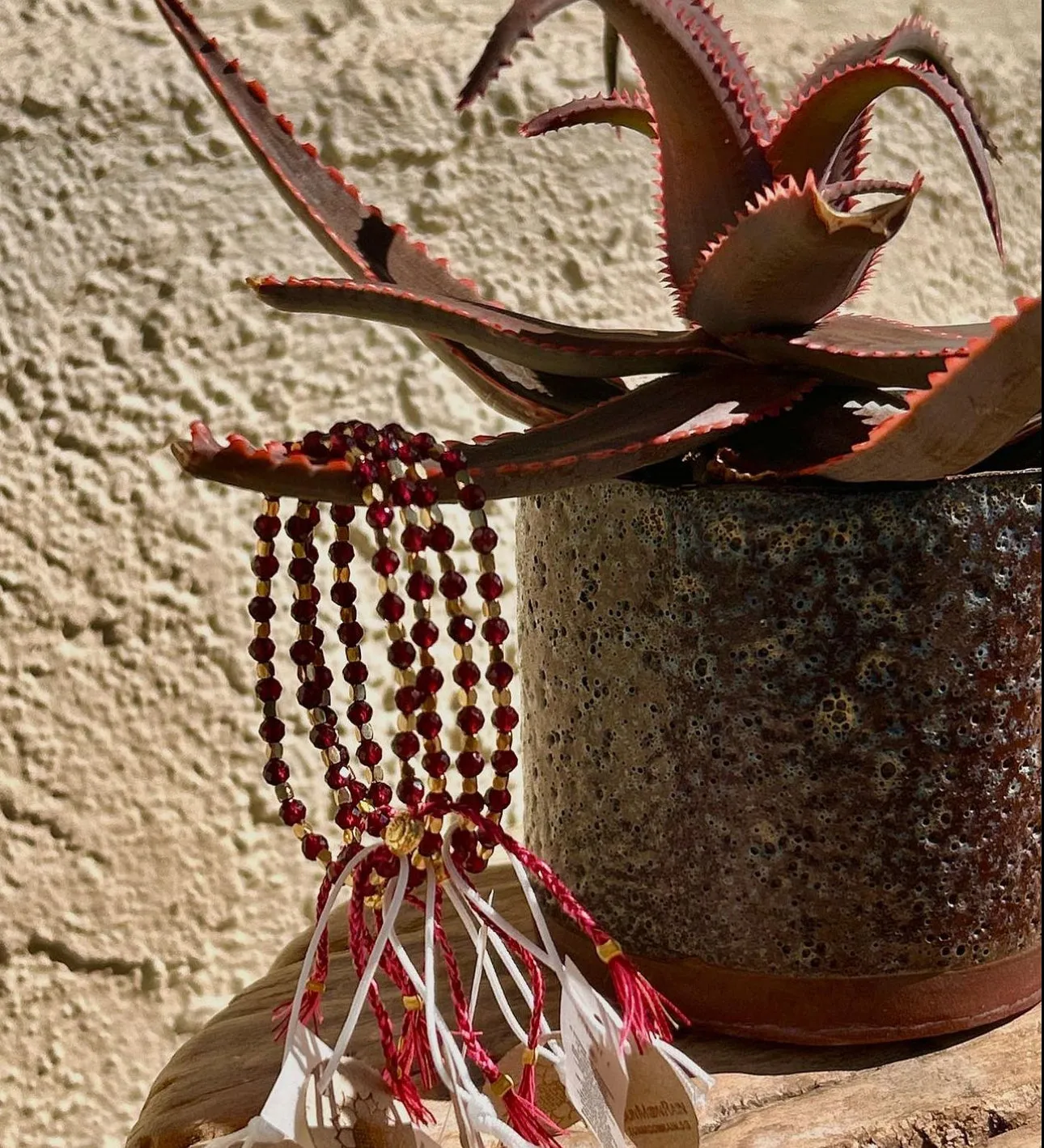 smr | red garnet | Signature Collection bracelet