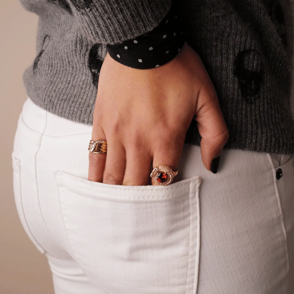 Snake Coil Ring | 4.9GMS .2CT