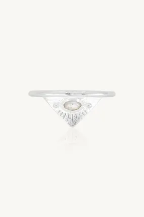 Solaris Moonstone Silver Ring