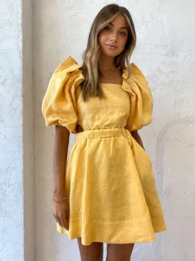 Sovere Noble Mini Dress in Buttercup
