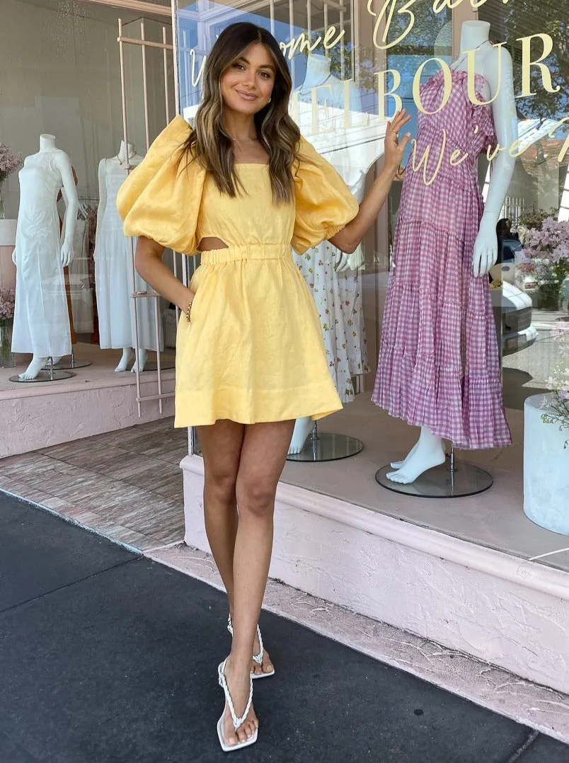 Sovere Noble Mini Dress in Buttercup