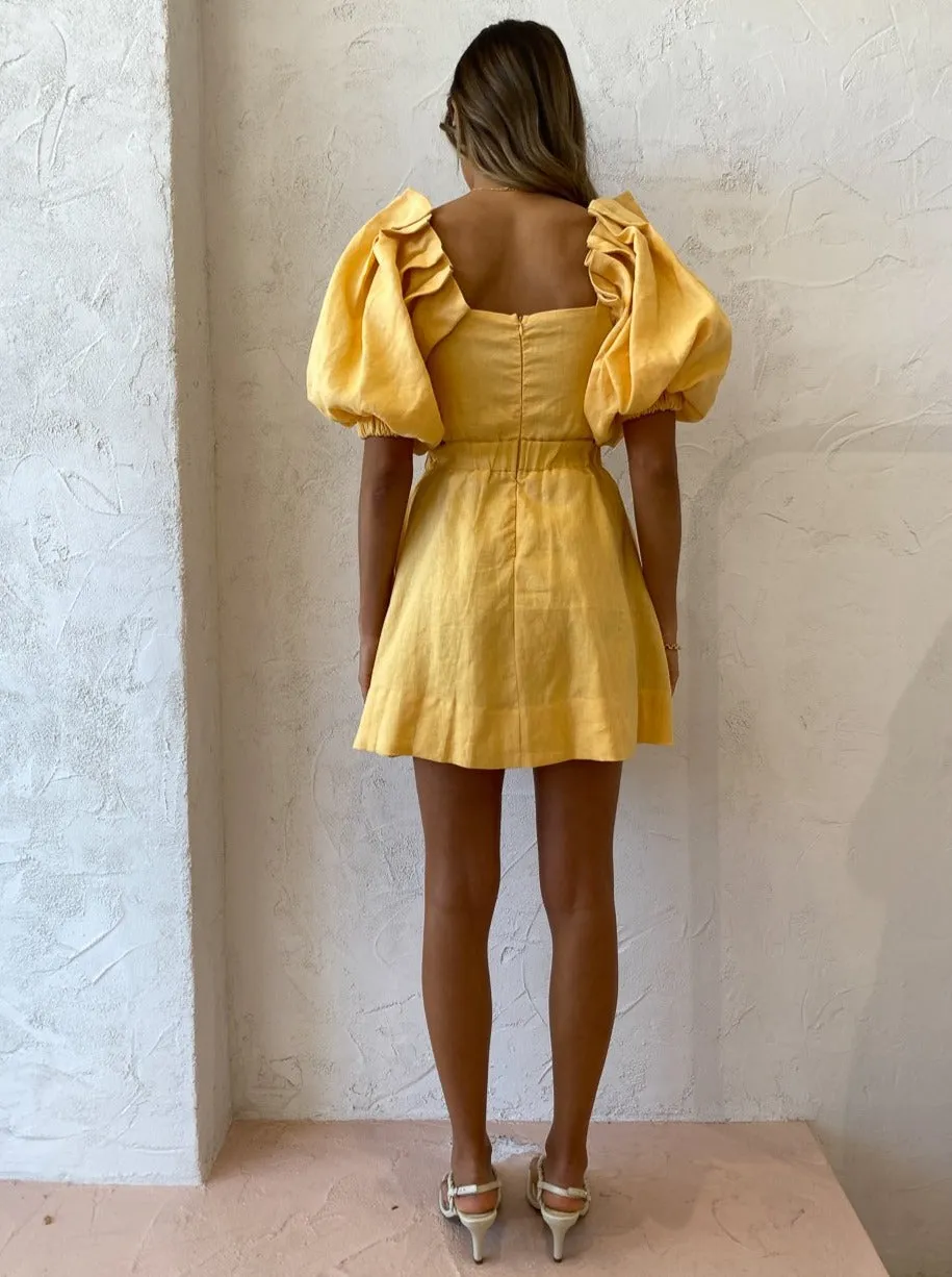 Sovere Noble Mini Dress in Buttercup