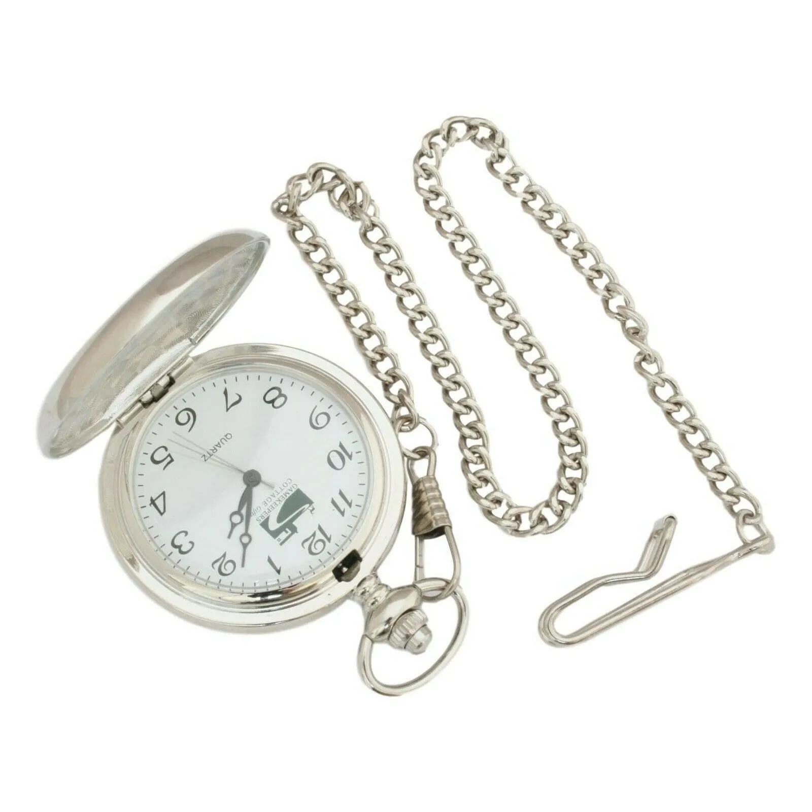 Spaniel Head Engraved Pocket Watch