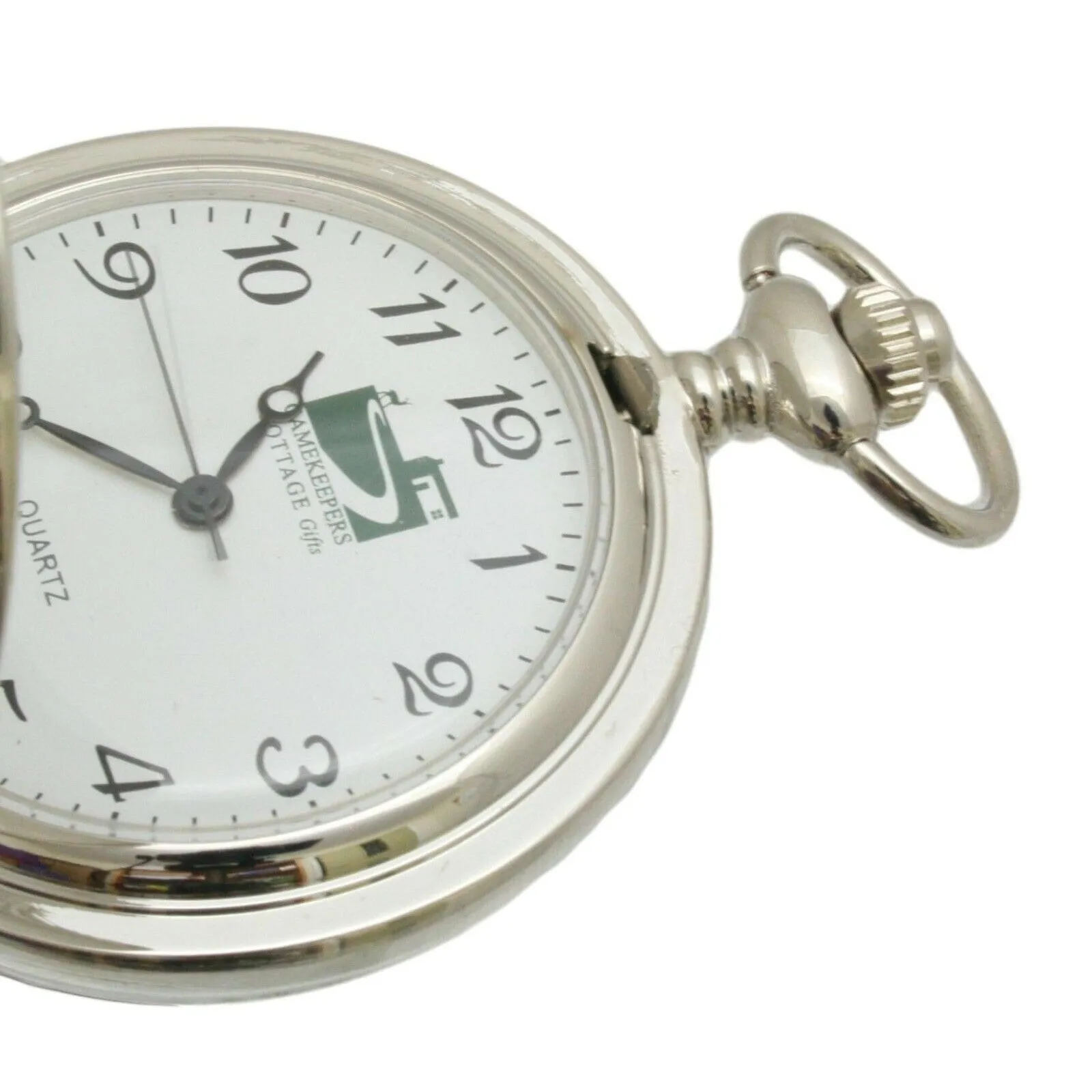 Spaniel Head Engraved Pocket Watch