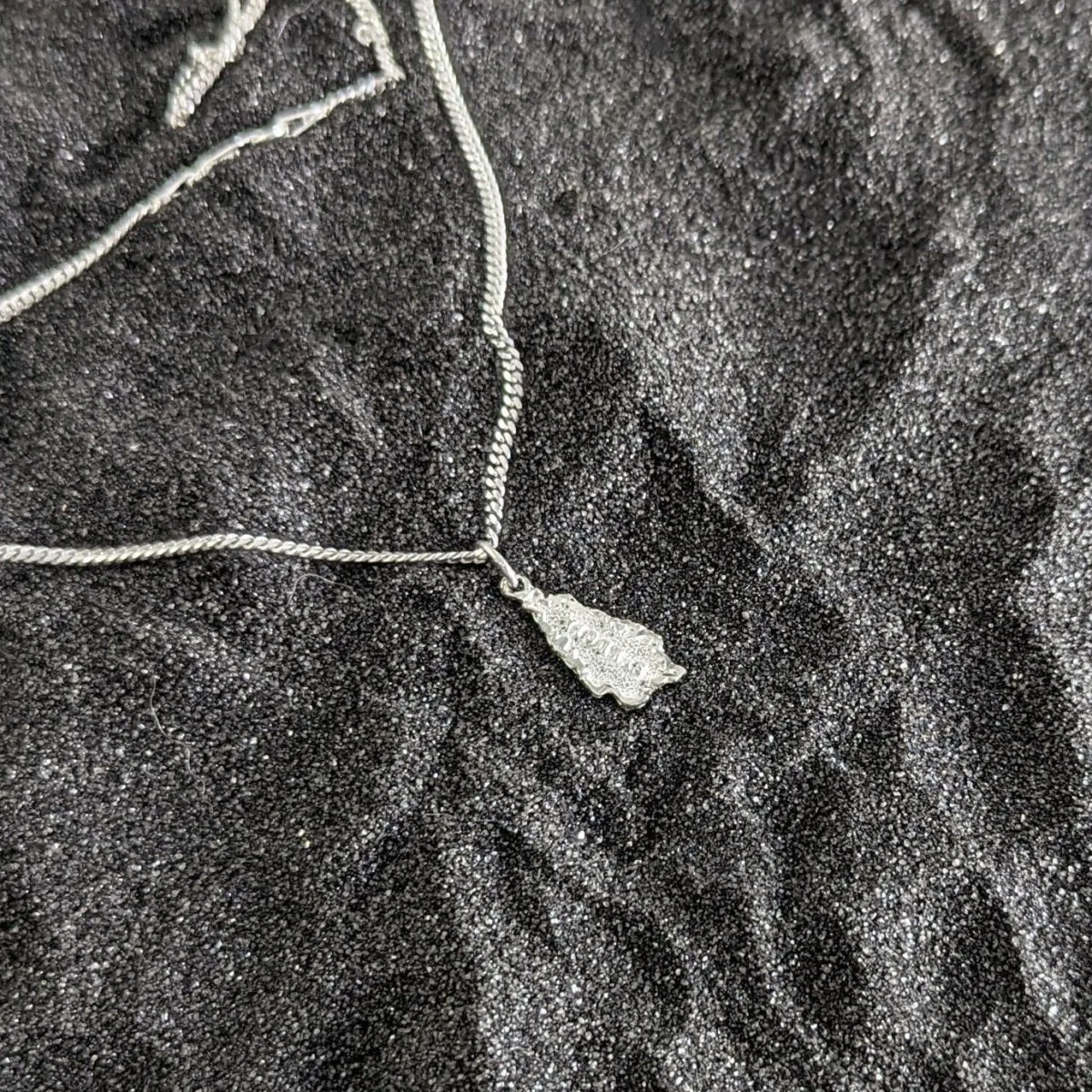 St. Lucia Map Pendant with Chain