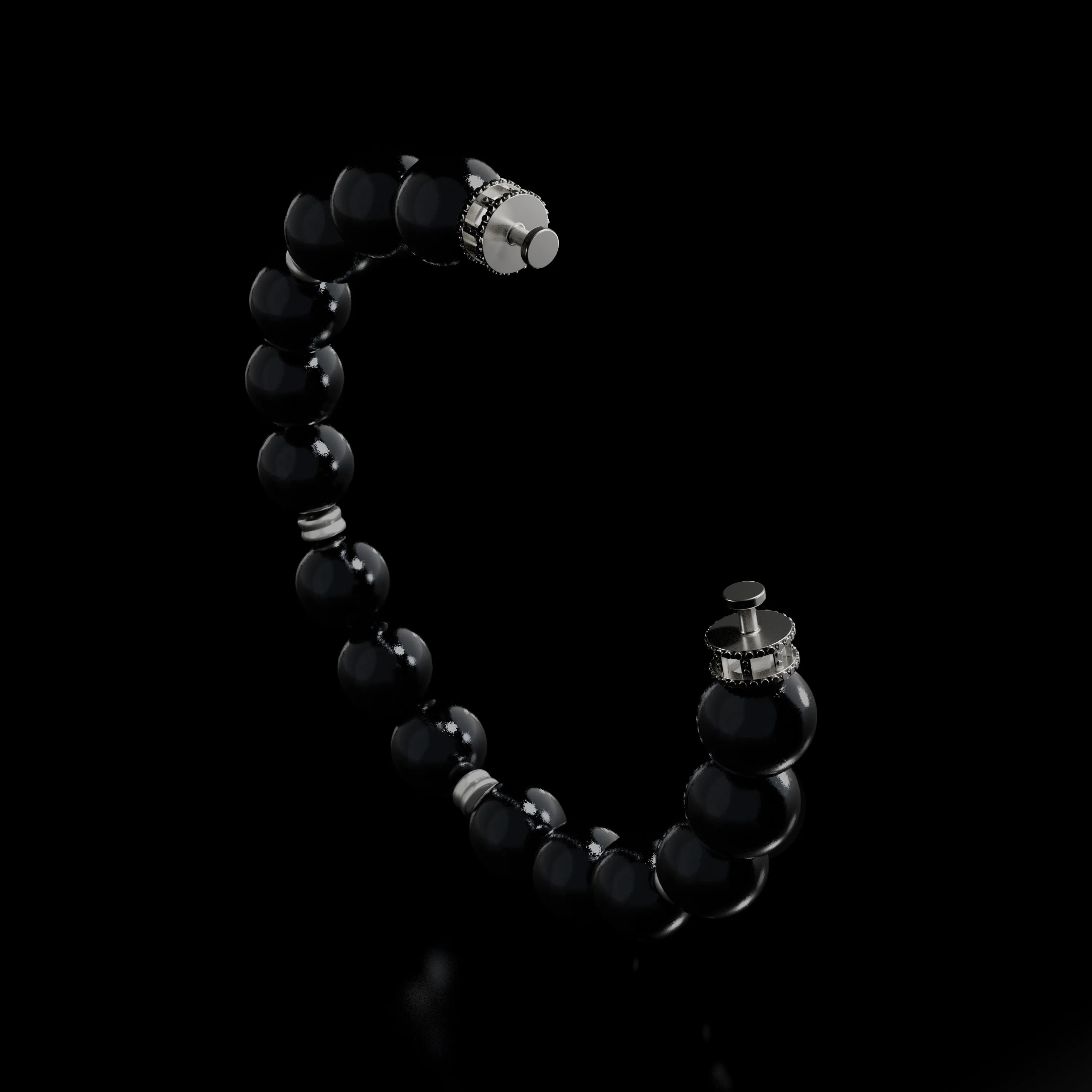 Steel Beaded Bracelet (Chain Only, without charm)