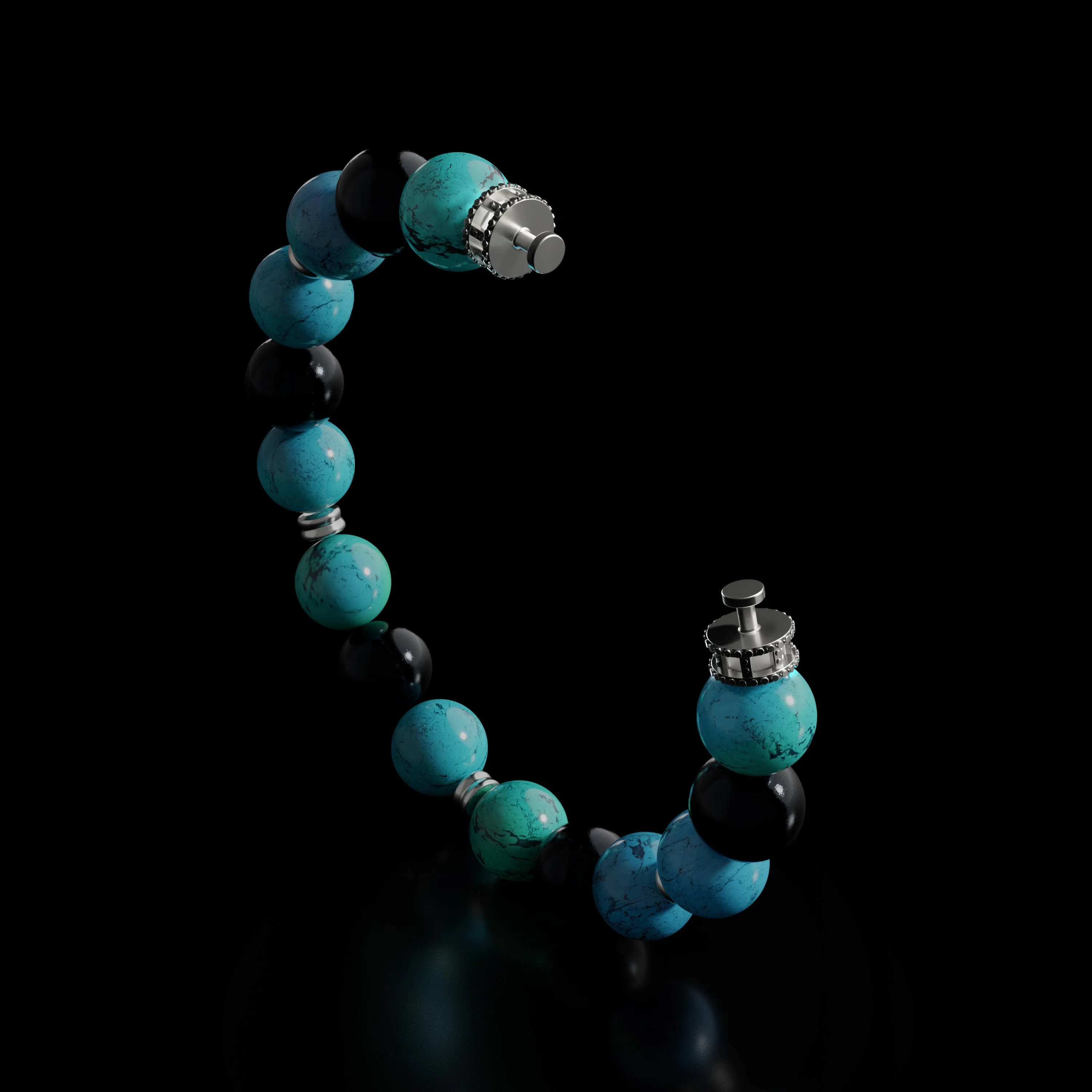 Steel Beaded Bracelet (Chain Only, without charm)