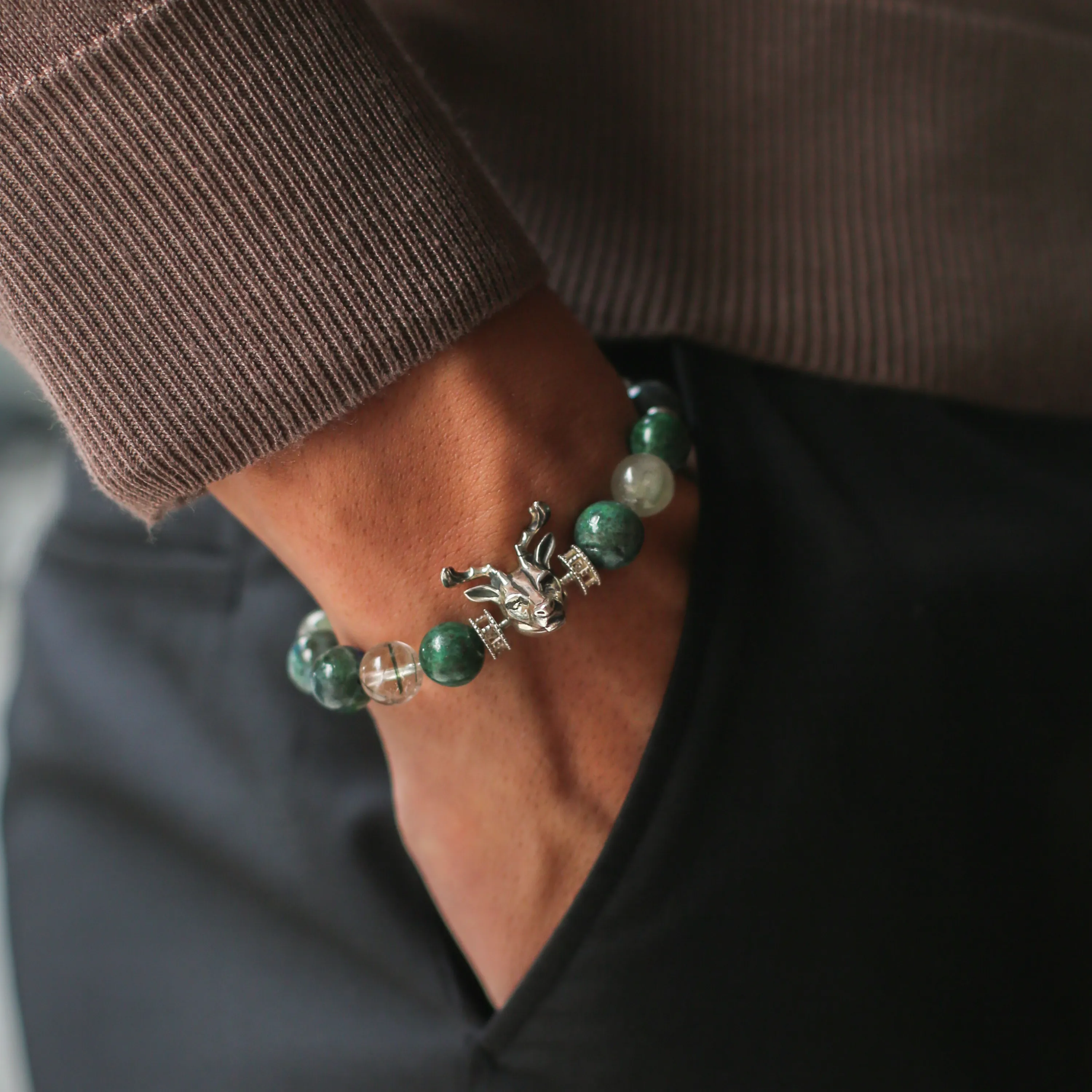 Steel Beaded Bracelet (Chain Only, without charm)