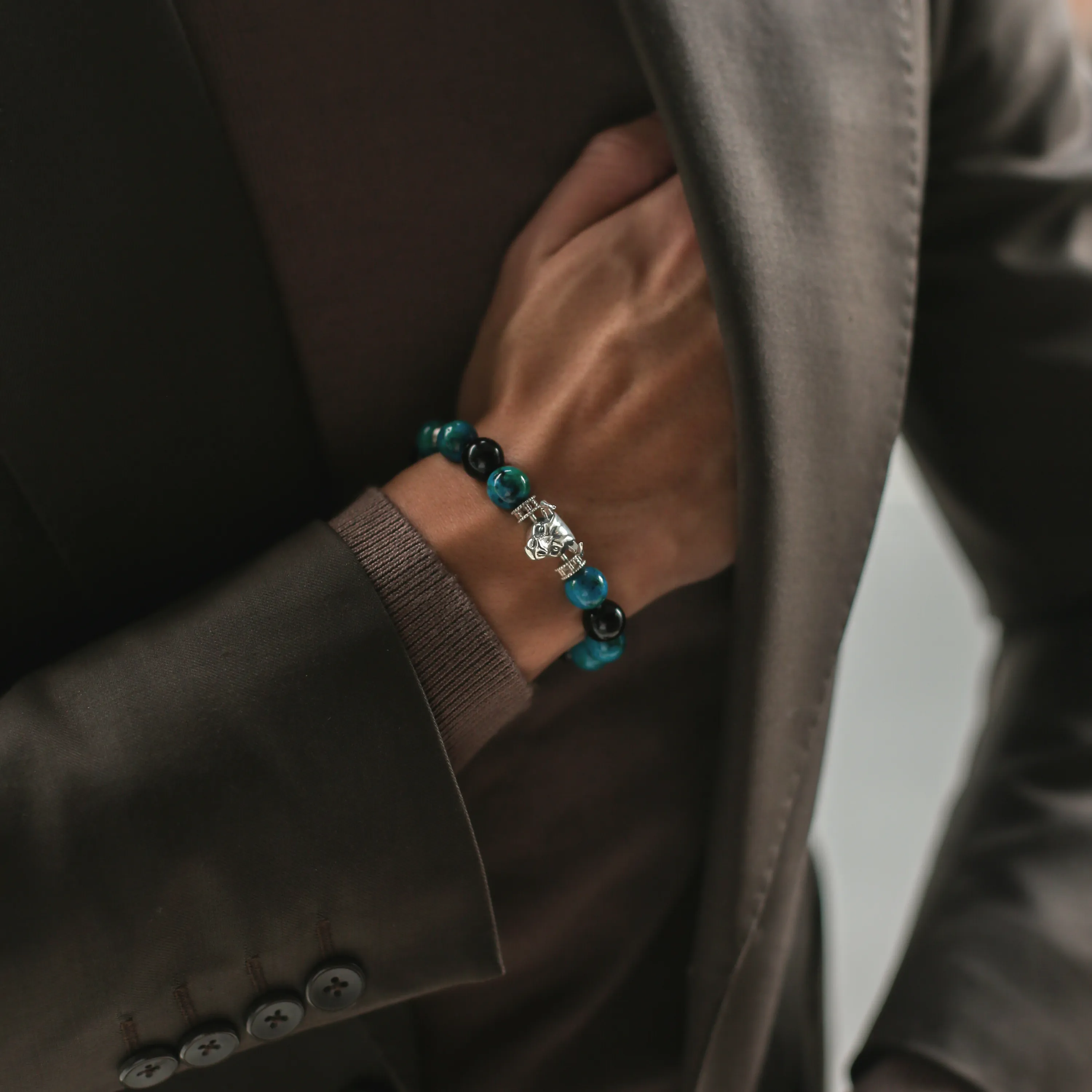 Steel Beaded Bracelet (Chain Only, without charm)