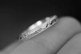 Sterling Silver Flower Ring, Sterling Silver Floral Ring, Sterling Silver Floral Band, Silver Floral Ring, Simple Floral Ring,Floral Jewelry