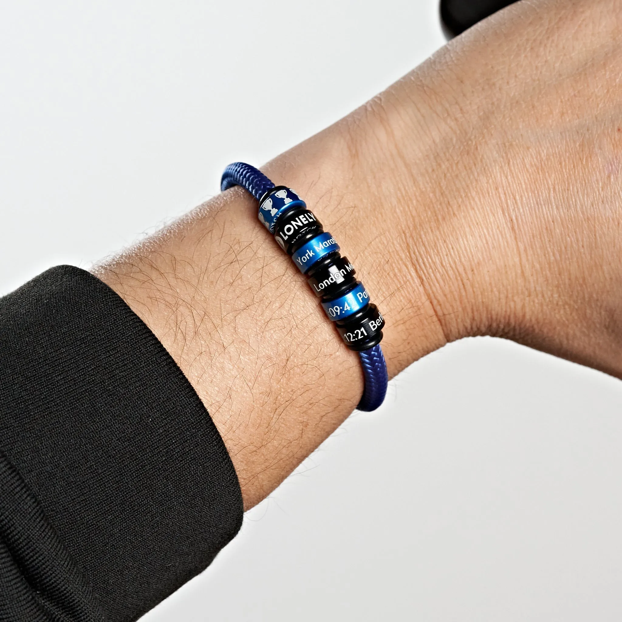 Sustainable OceanYarn NOTCH Bracelet - Coral Crush with Stainless Steel Clasp