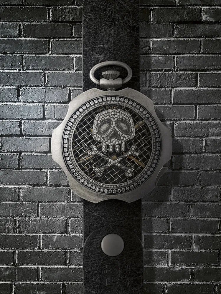 TAMBOORO Men’s watch - BULLET - DIRTY SILVER - ZIRCONIA - TB-102-SL-ZW-SL-CP