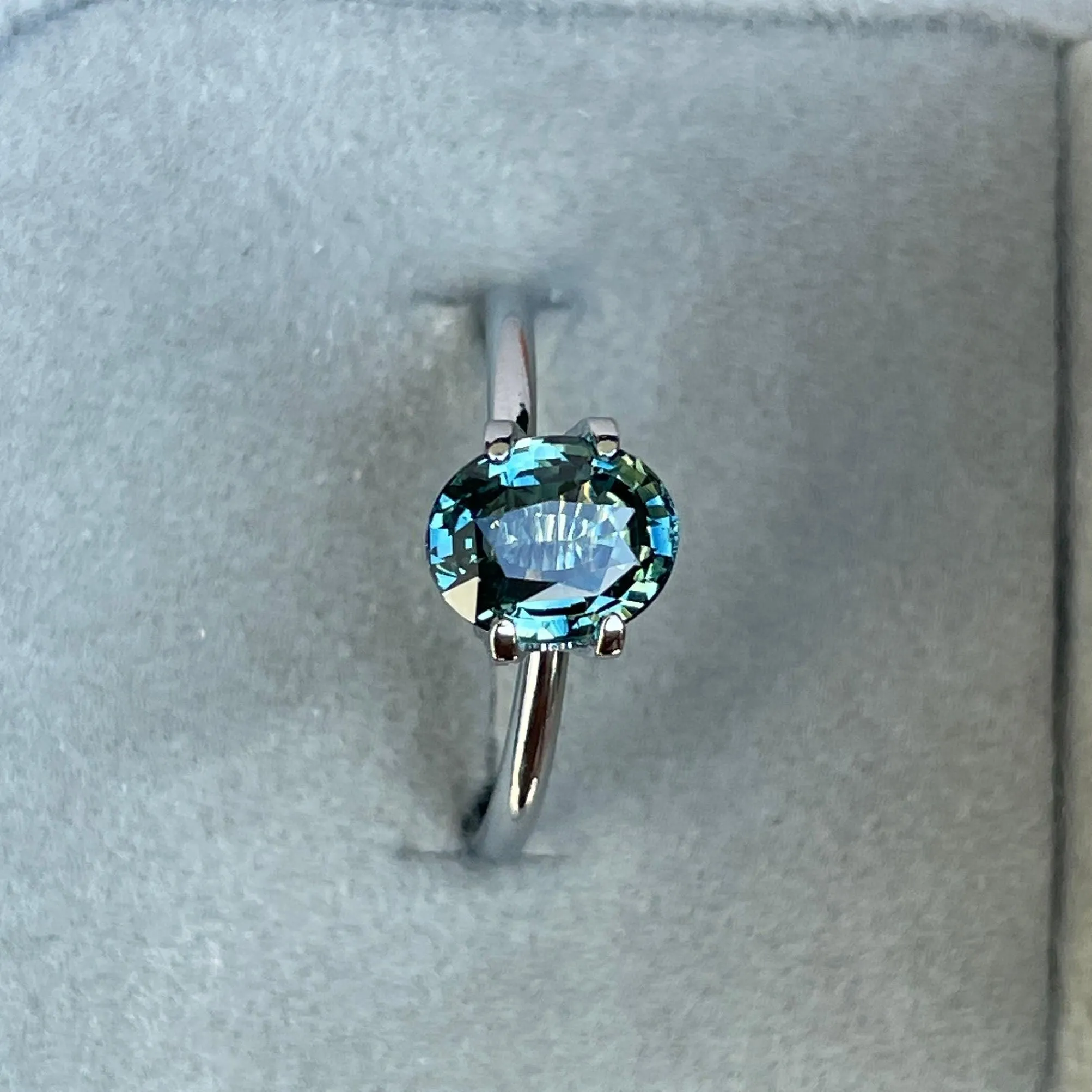 Teal Sapphire 2.04 Ct, Natural Teal Sapphire Ring, Teal Sapphire Engagement Ring, bespoke Ring, For Custom ring Loose gem.