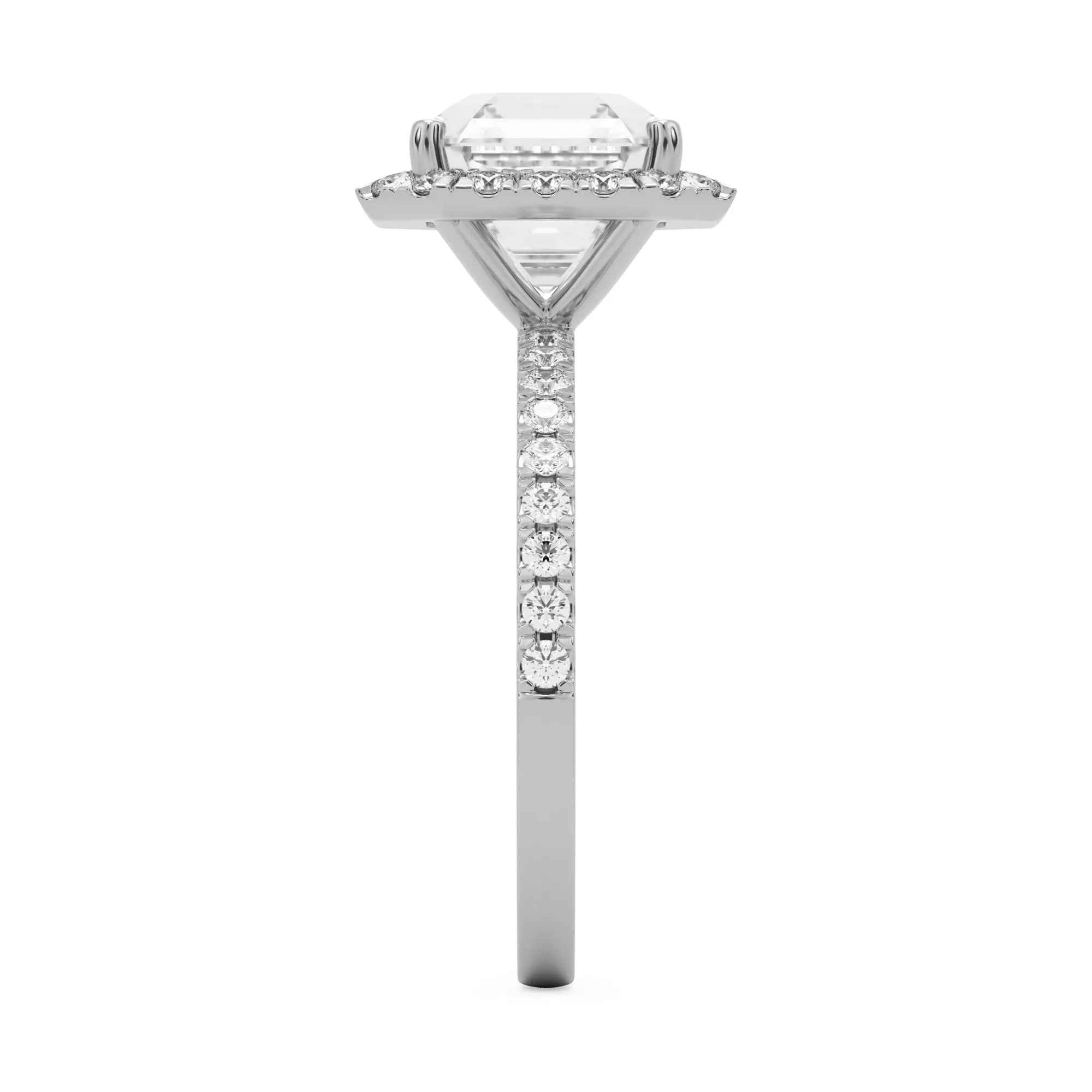 The Asscher Halo Pavé