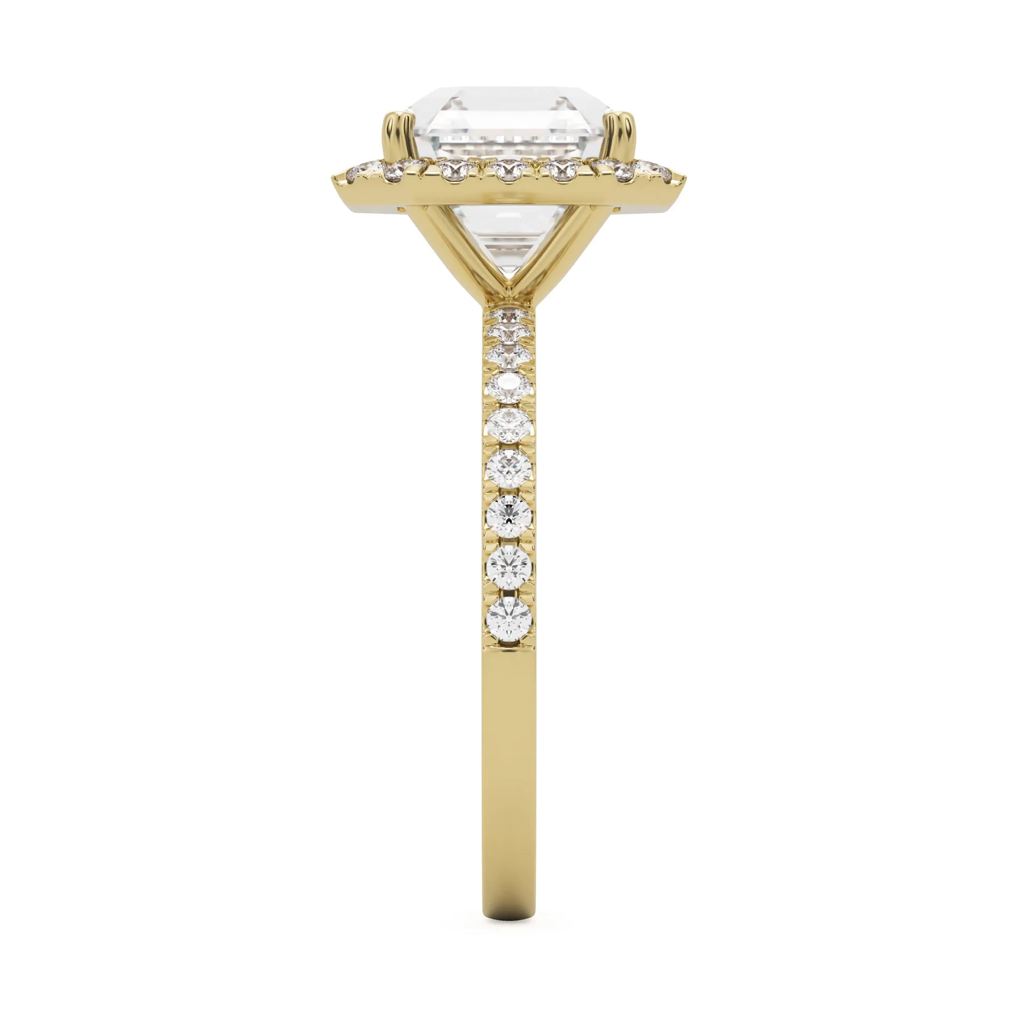 The Asscher Halo Pavé