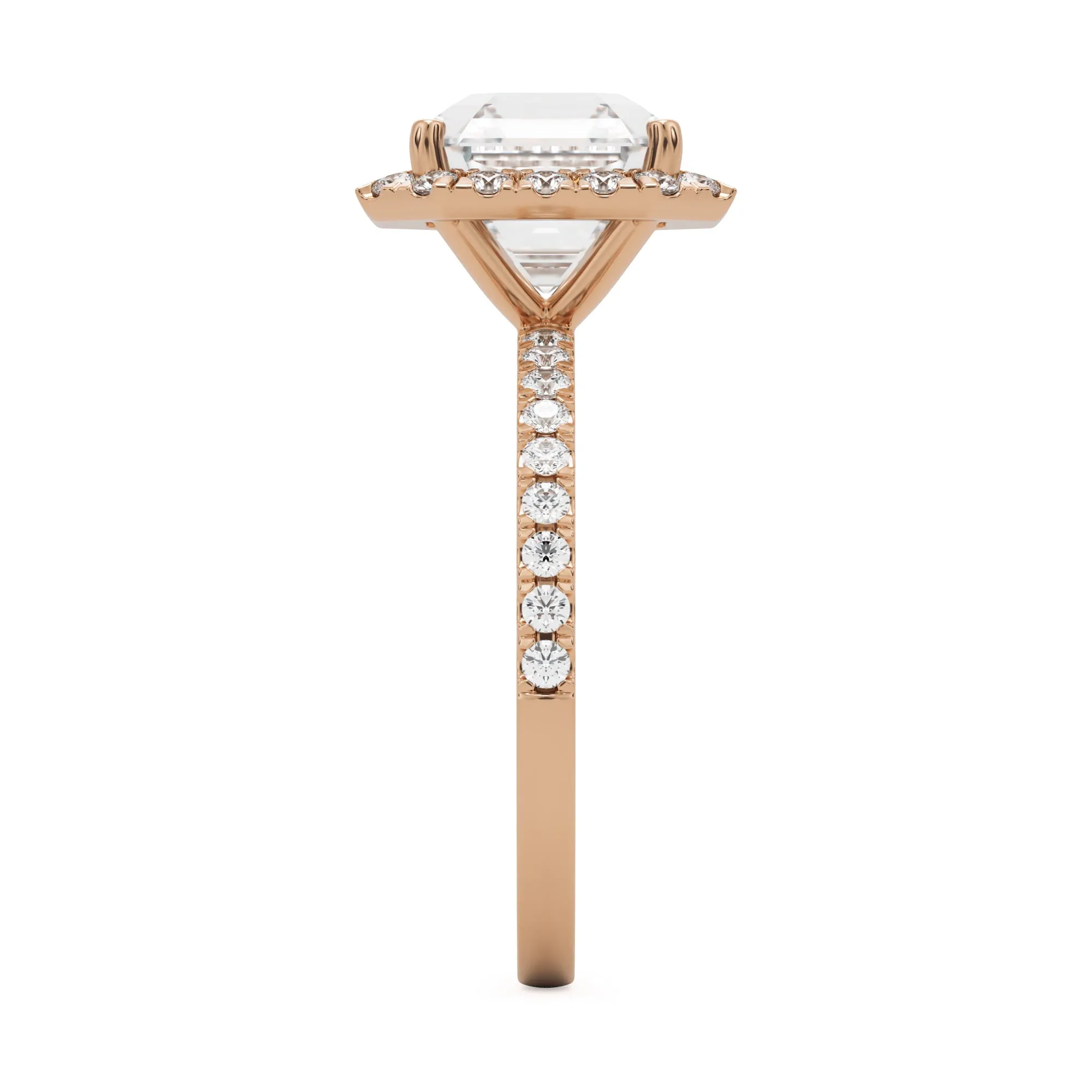 The Asscher Halo Pavé