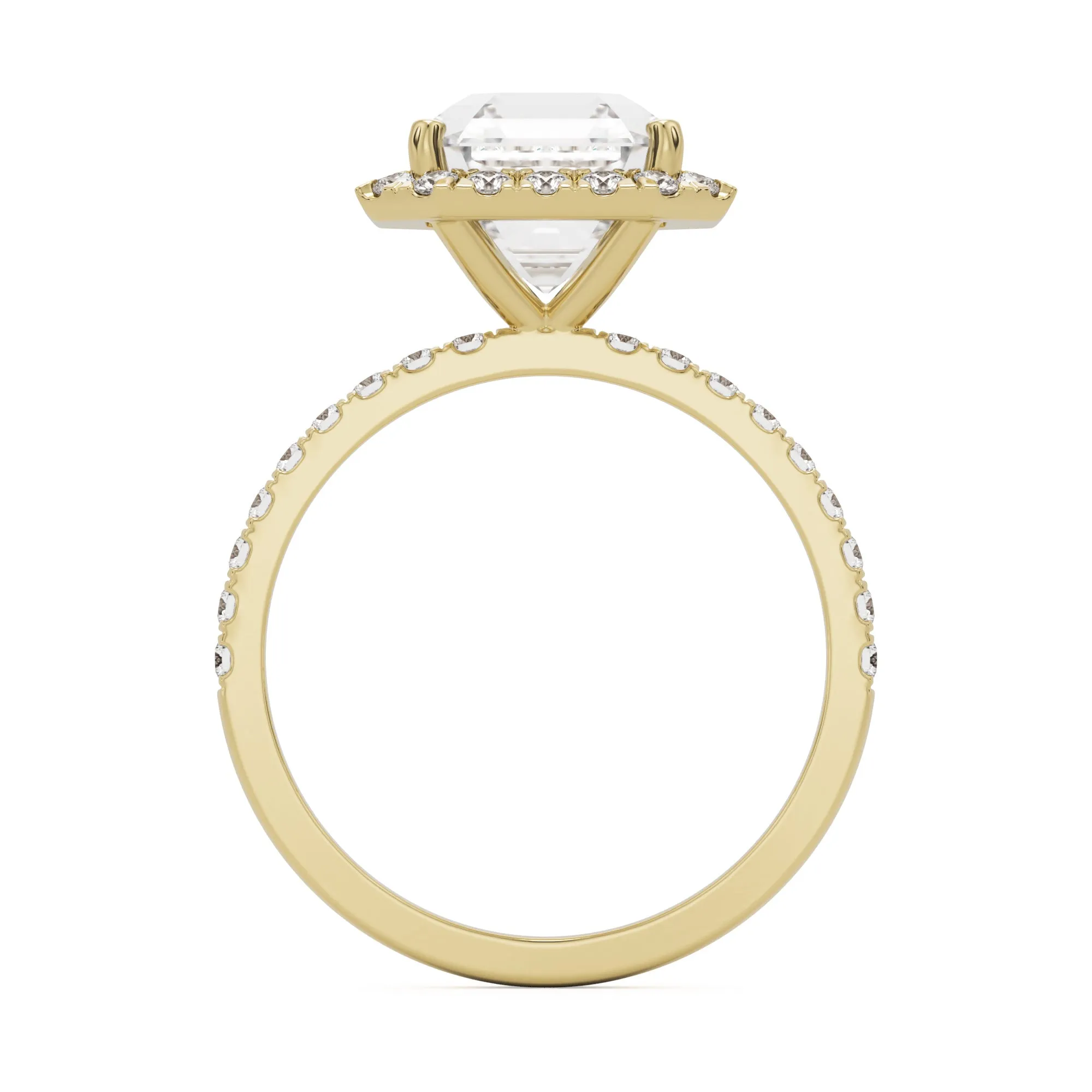 The Asscher Halo Pavé