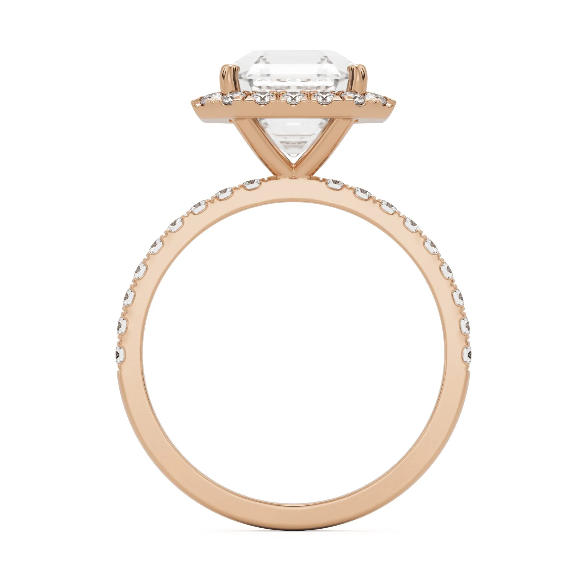 The Asscher Halo Pavé