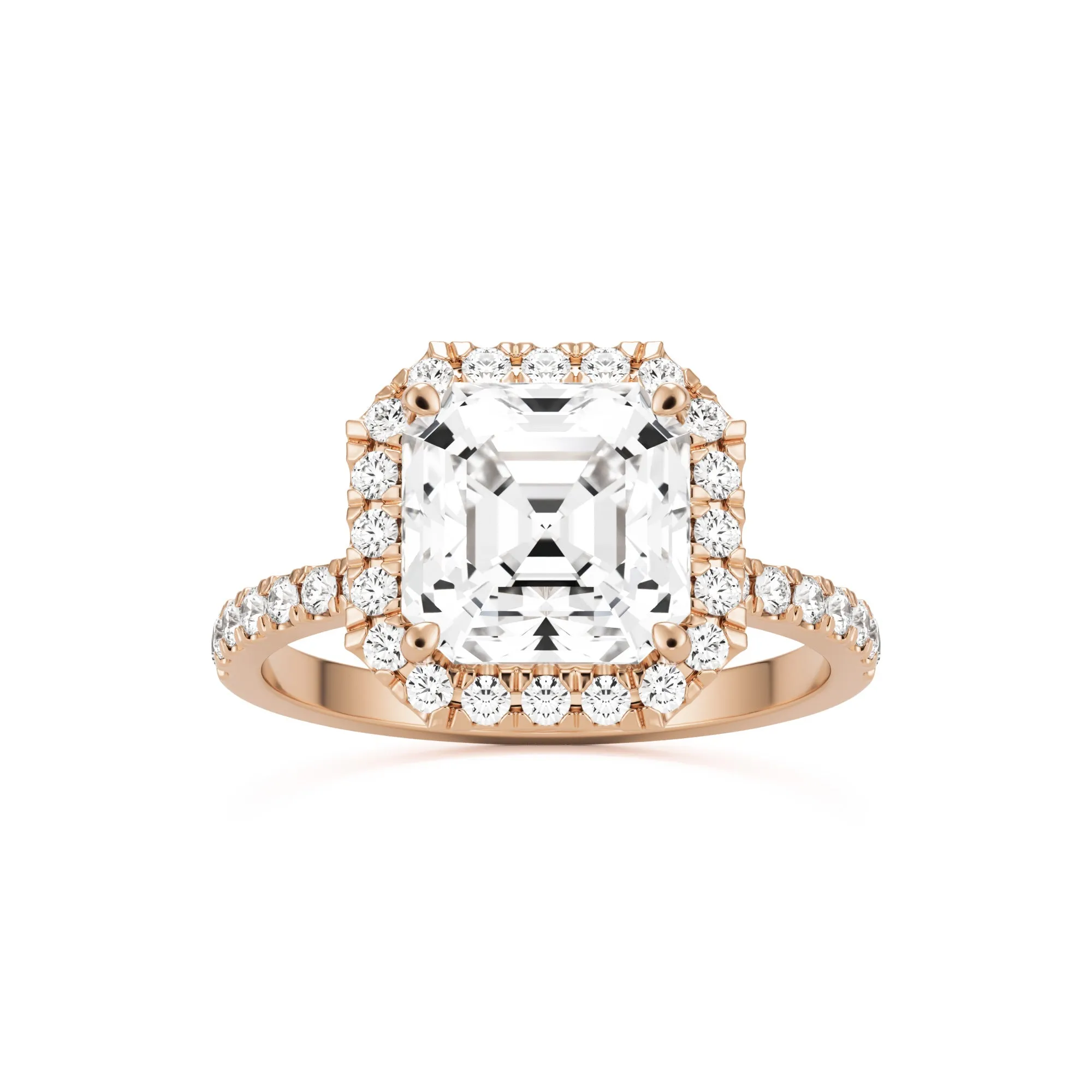 The Asscher Halo Pavé