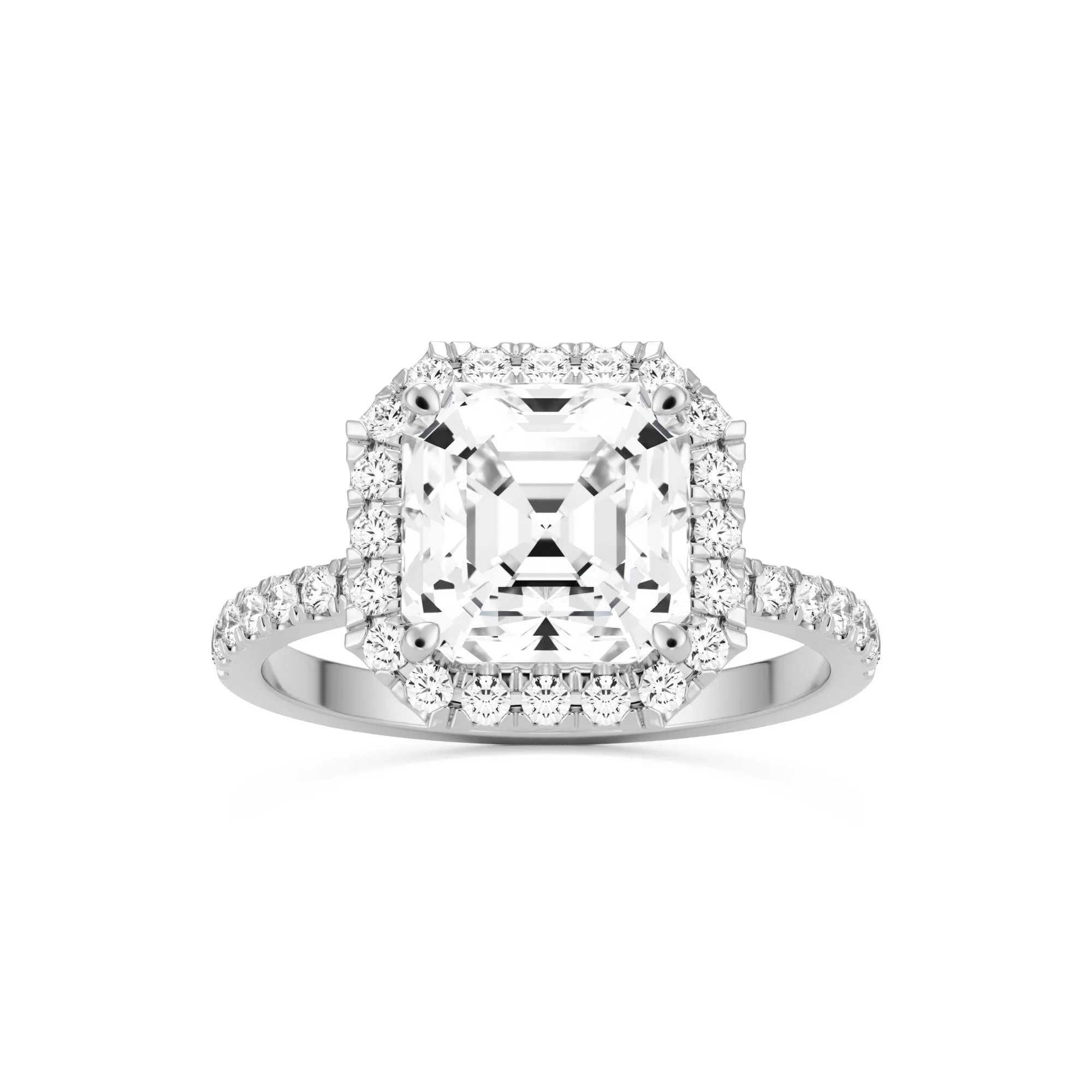 The Asscher Halo Pavé
