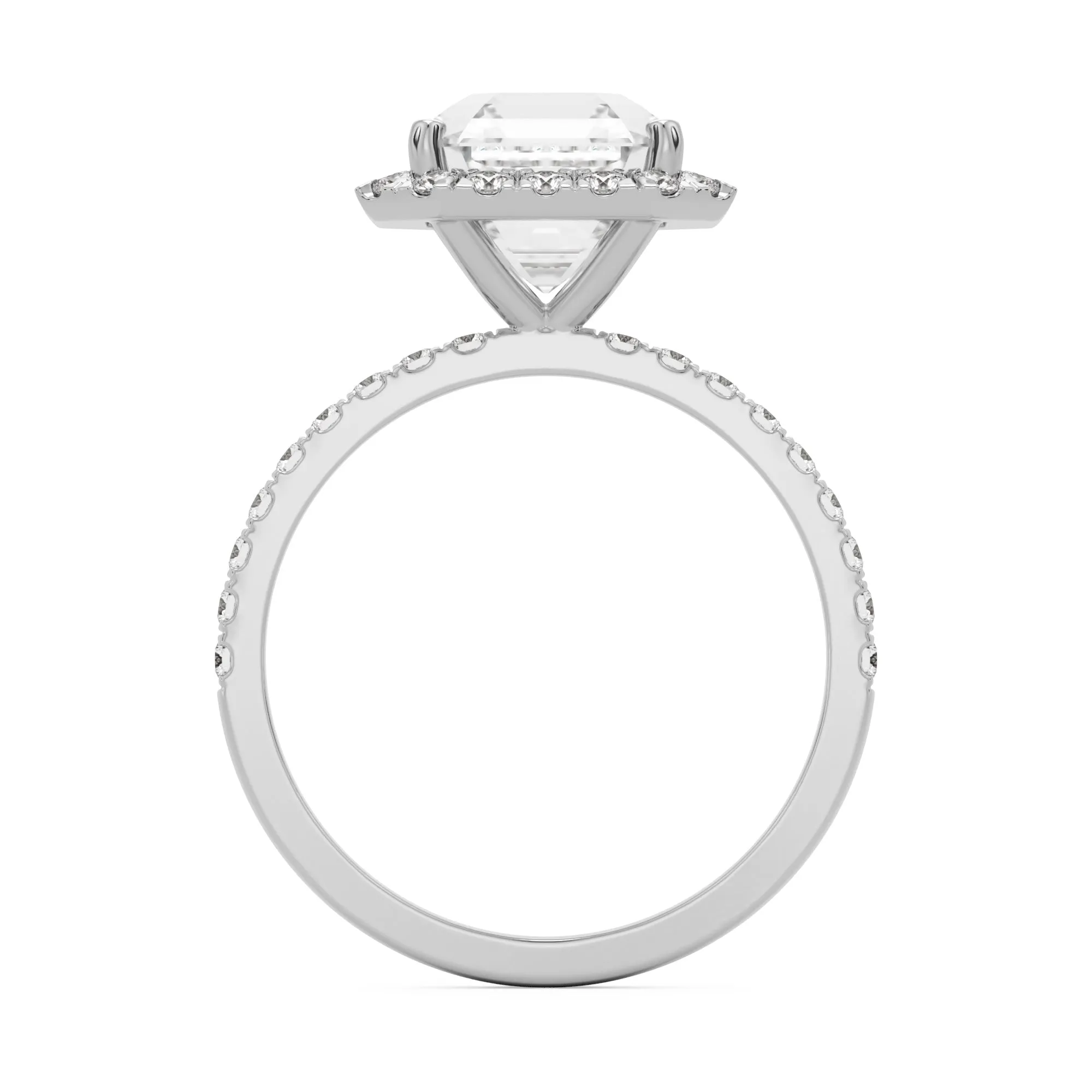 The Asscher Halo Pavé