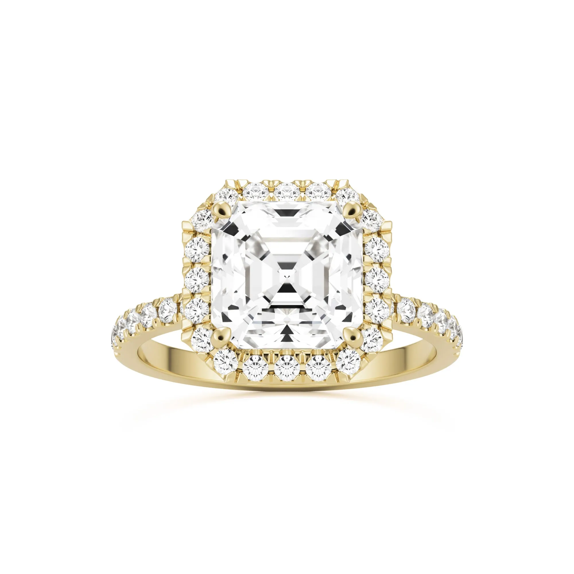 The Asscher Halo Pavé