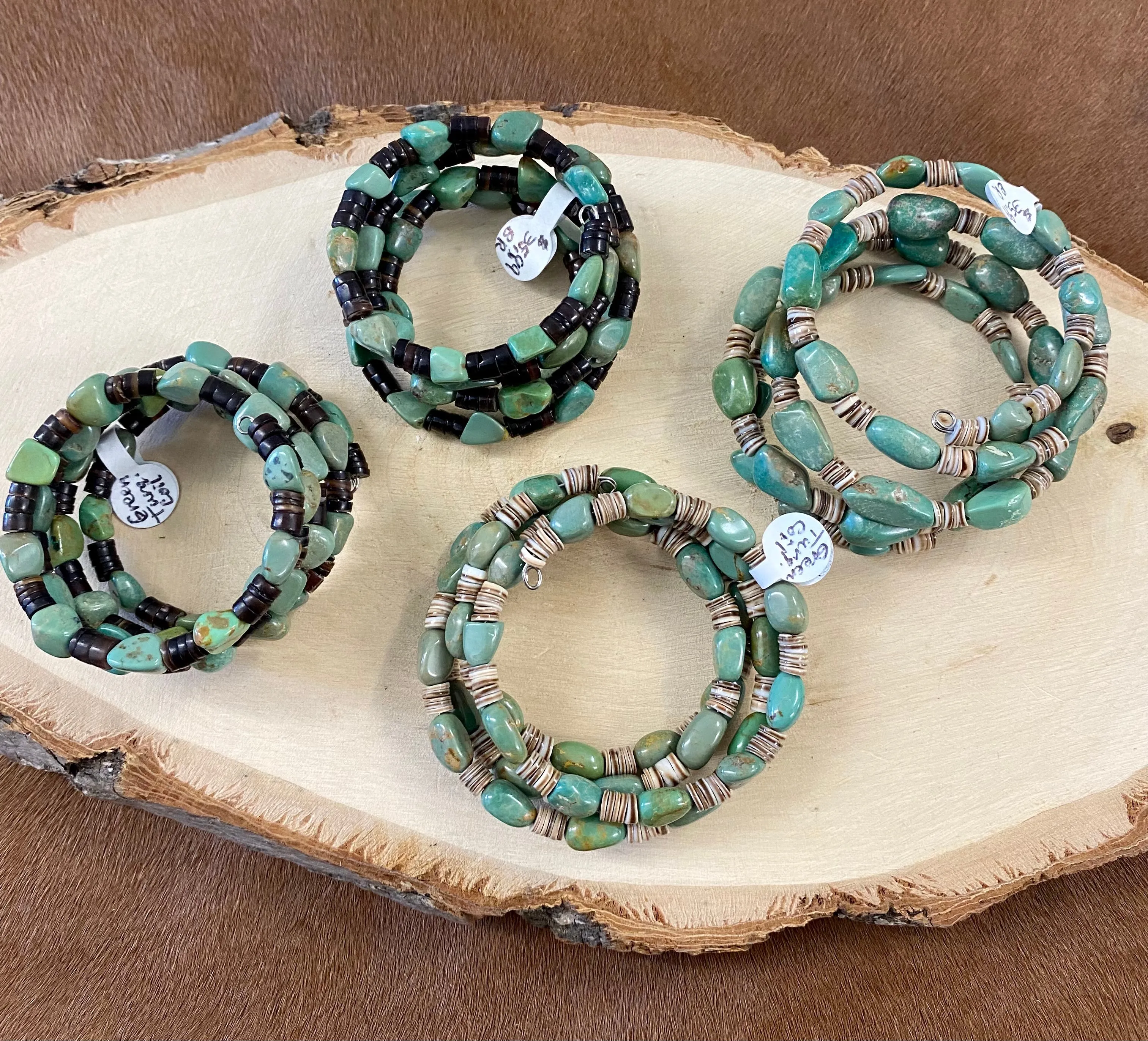 The Greta Green Turquoise Wrap Bracelet