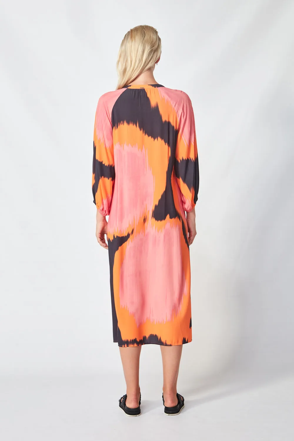 Theme Dress - Coral Print