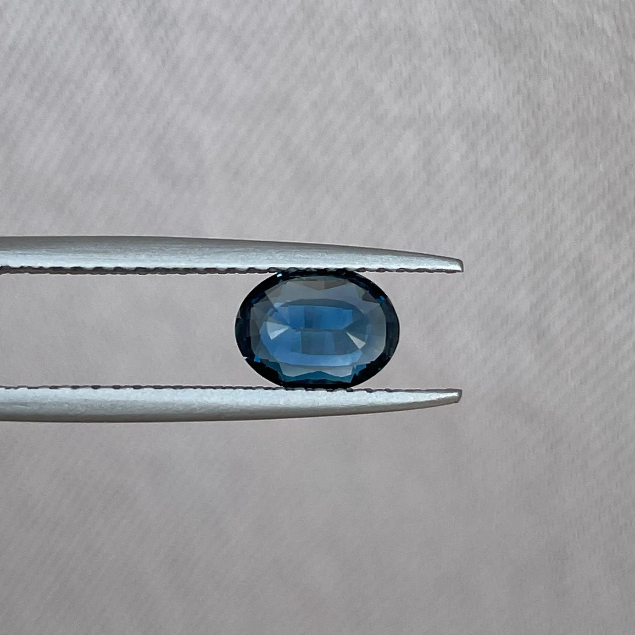 This 1.03 crt teal Sapphire is well cut to bring out the best colour and lustre, and has a perfect colour blend.