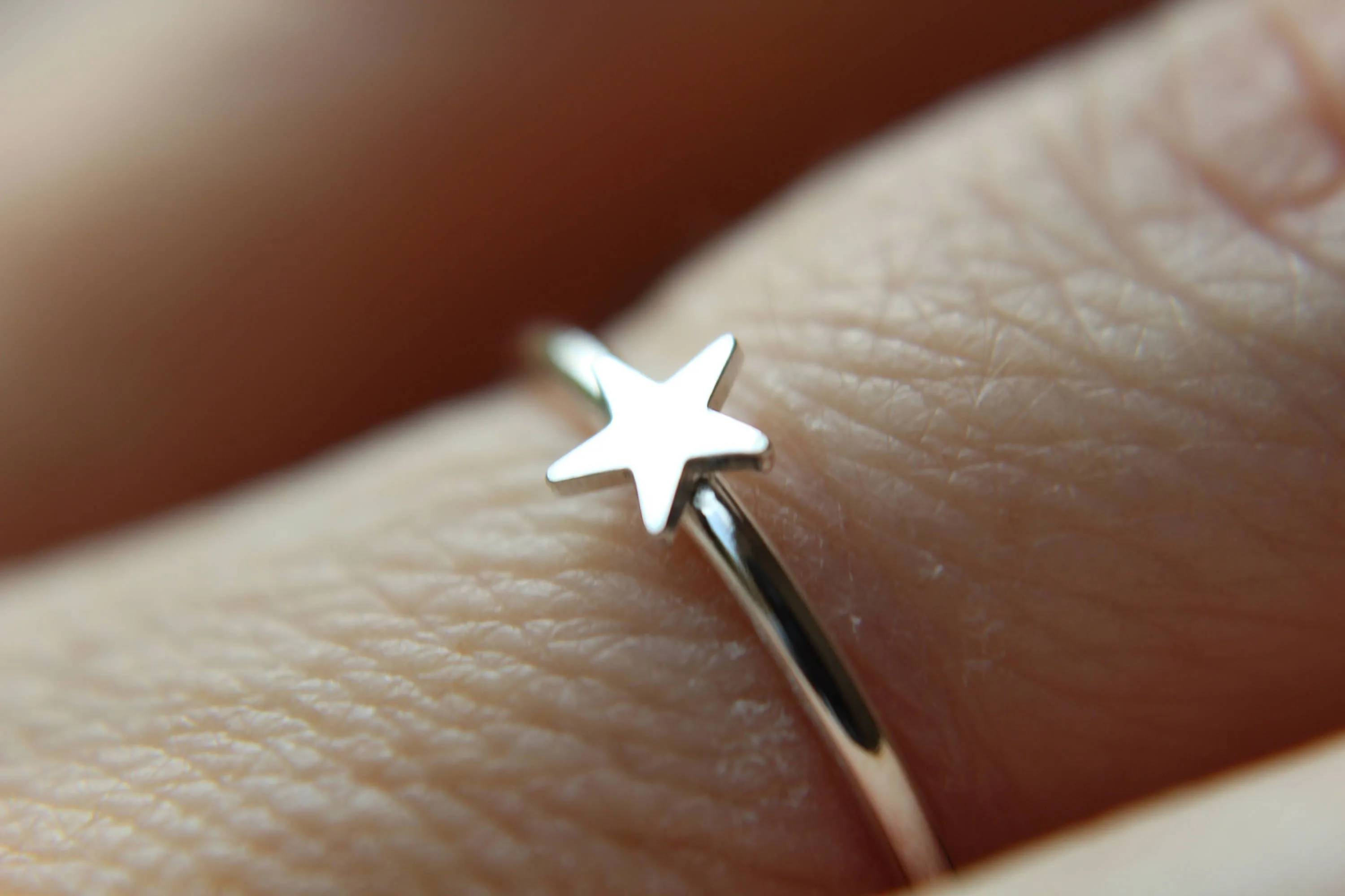 Tiny Star Ring, Super Tiny Star Ring, Silver Star Ring, Shooting Star Ring, Little Star Ring, Your My Star Ring, Simple Star Ring, Gift