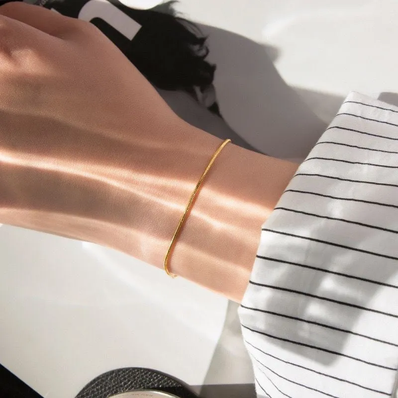 Titanium Steel Color-preserving Snake Bone Bracelet Female