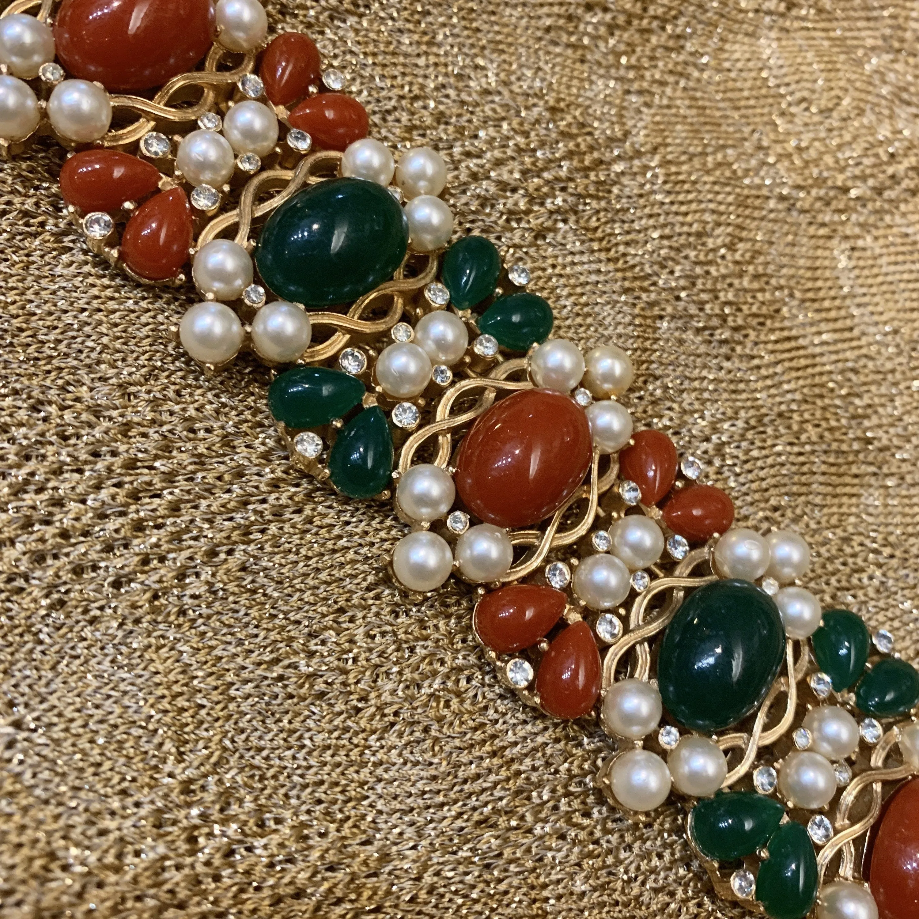 Trifari Bracelet Vintage 1960s Kashmir Collection