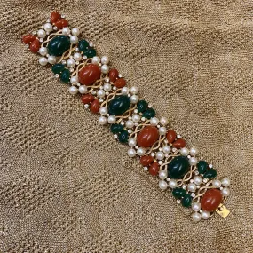 Trifari Bracelet Vintage 1960s Kashmir Collection
