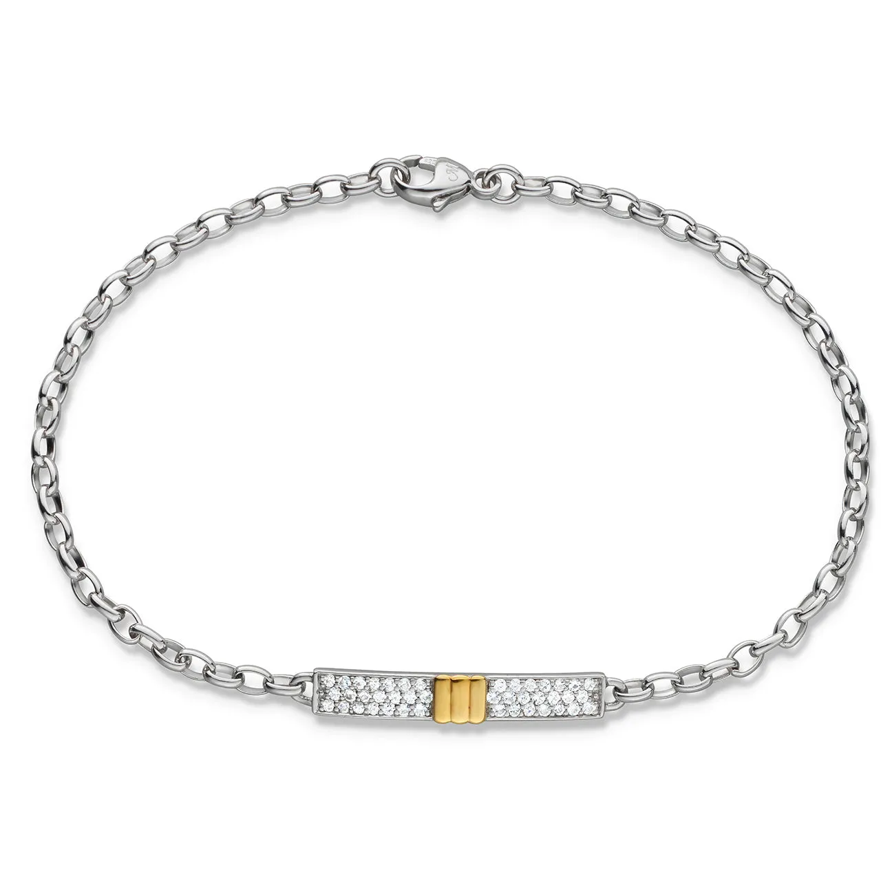 Two-Tone "Carpe Diem" Poesy Bracelet