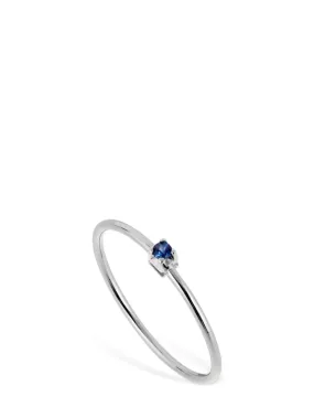 Vanzi   18kt White gold &amp; sapphire ring 