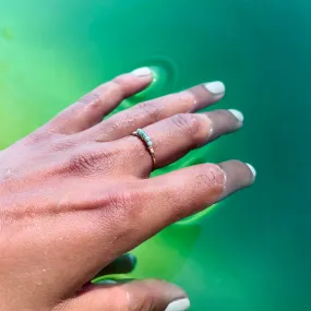 VERRE DE MER RING- AMAZONITE