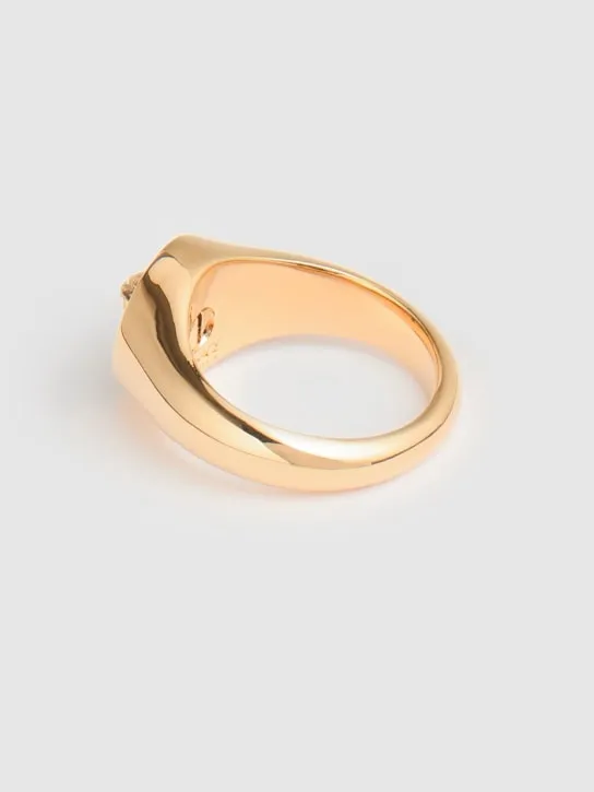 Versace   Medusa mother of pearl ring 