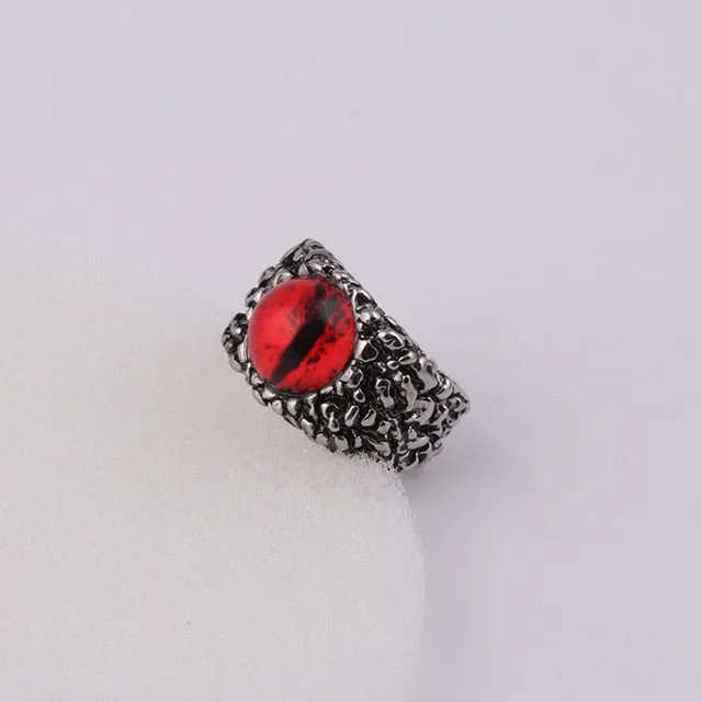 Vintage Python Eye Snake Ring