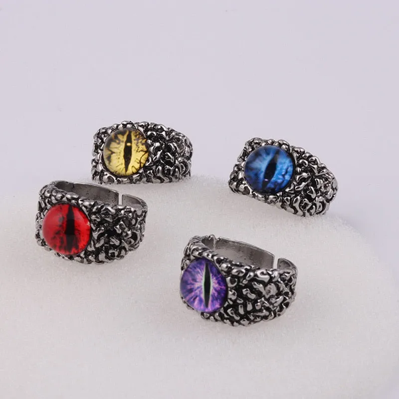 Vintage Python Eye Snake Ring