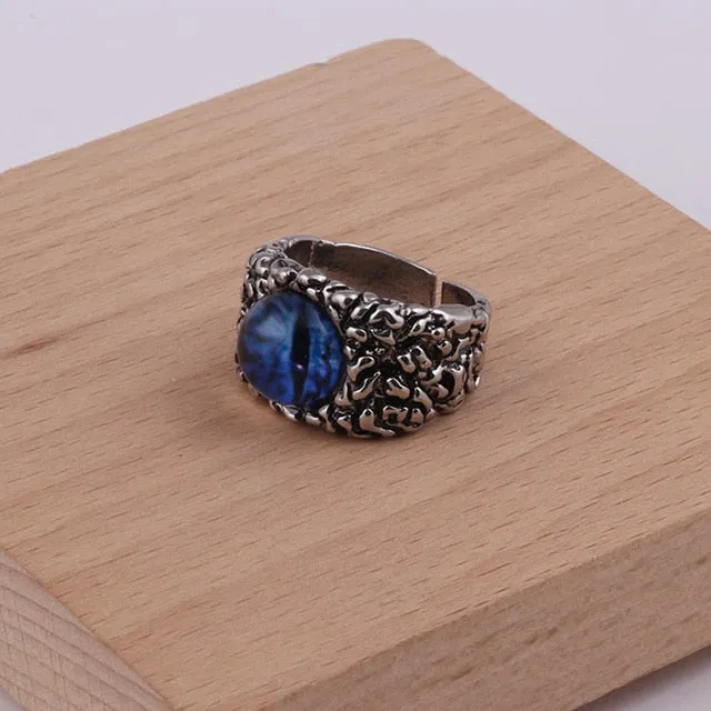Vintage Python Eye Snake Ring