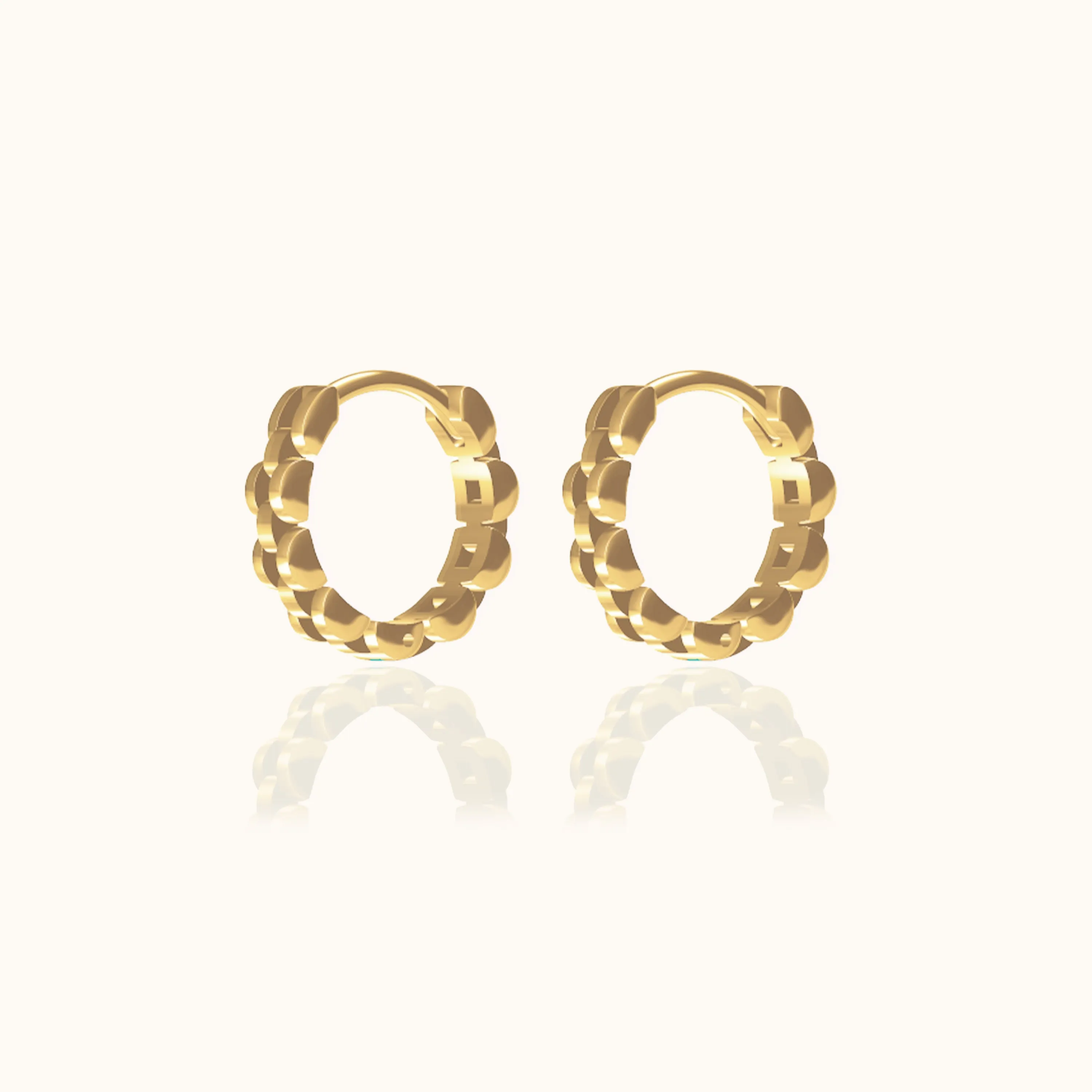 Watch Chain Hoop Earrings