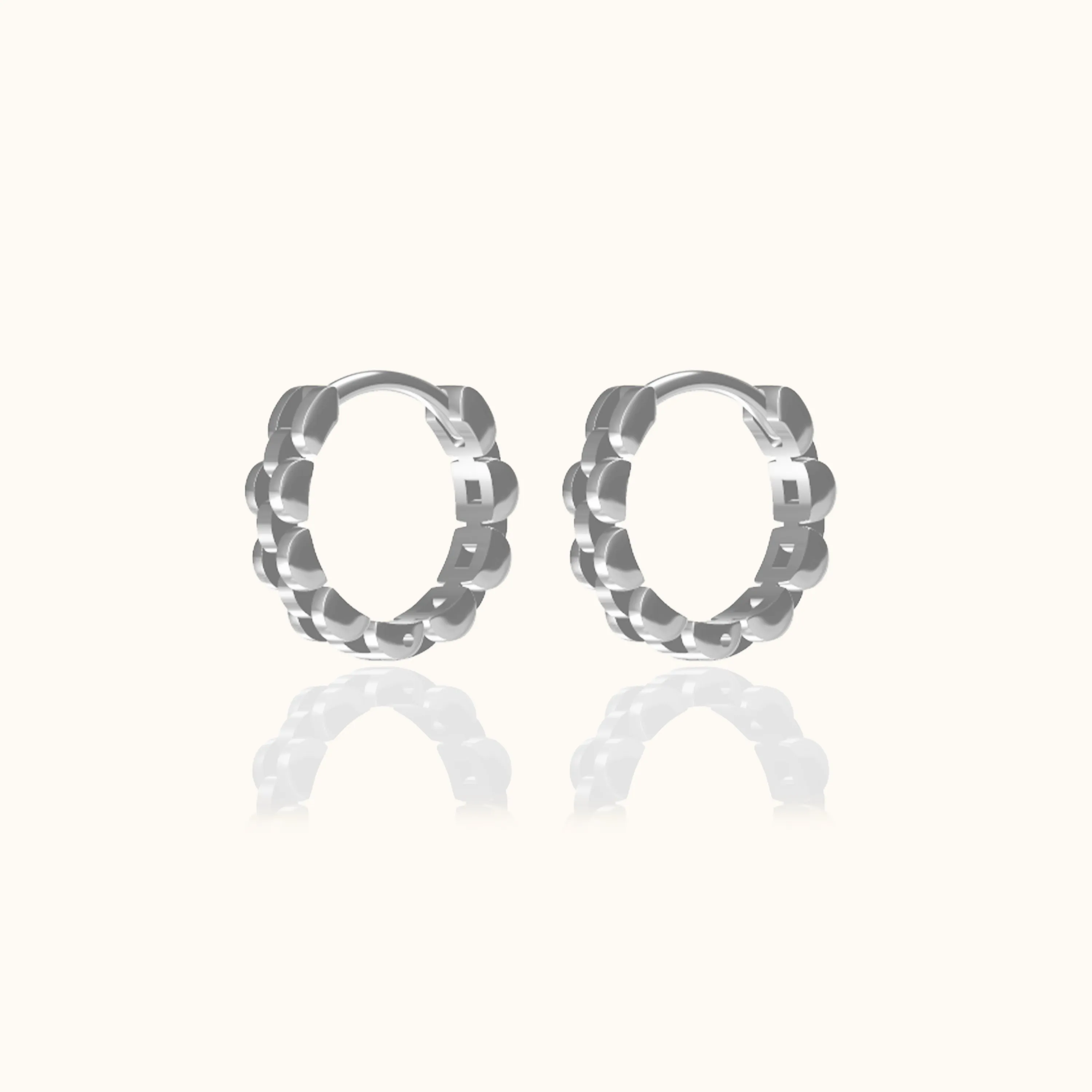 Watch Chain Hoop Earrings