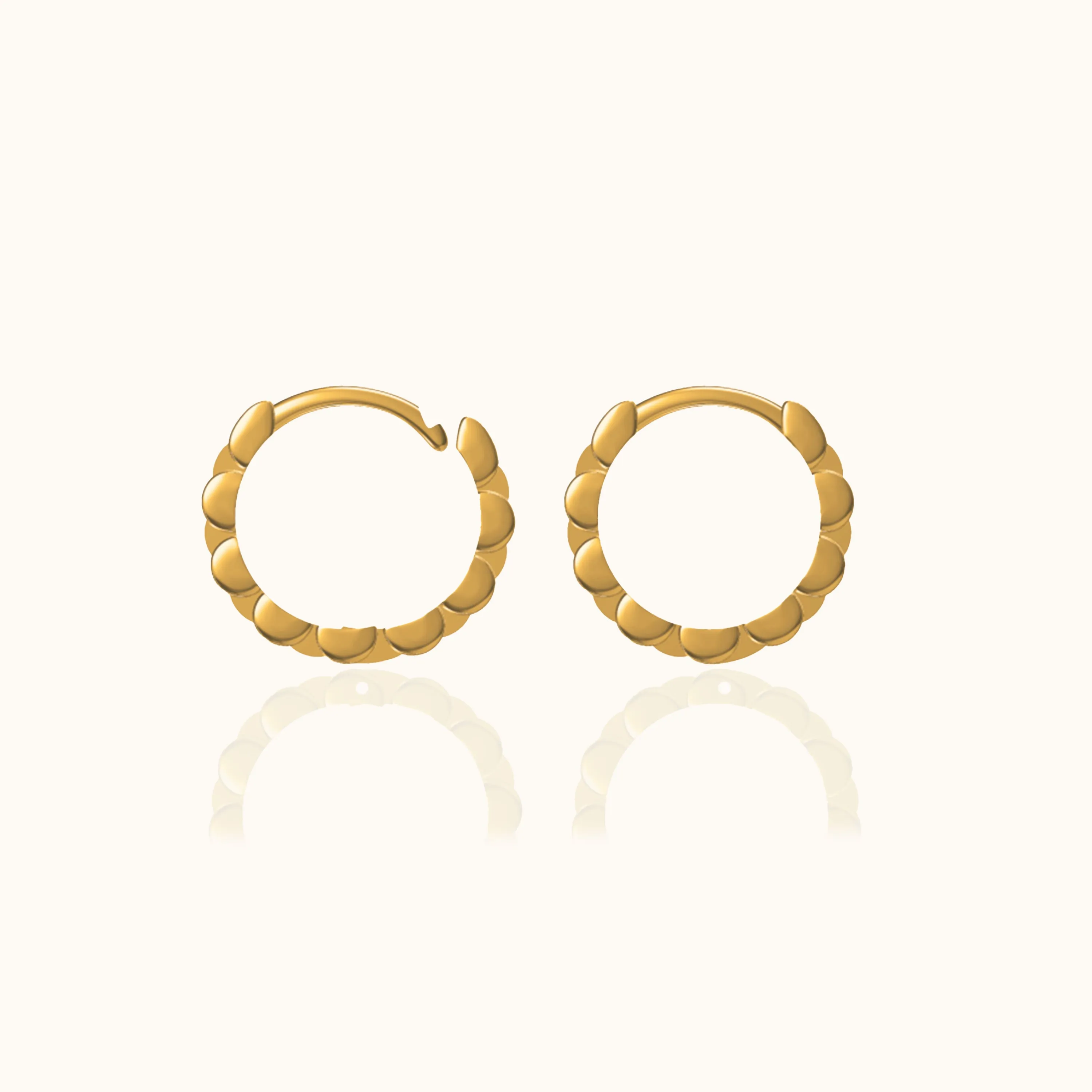 Watch Chain Hoop Earrings