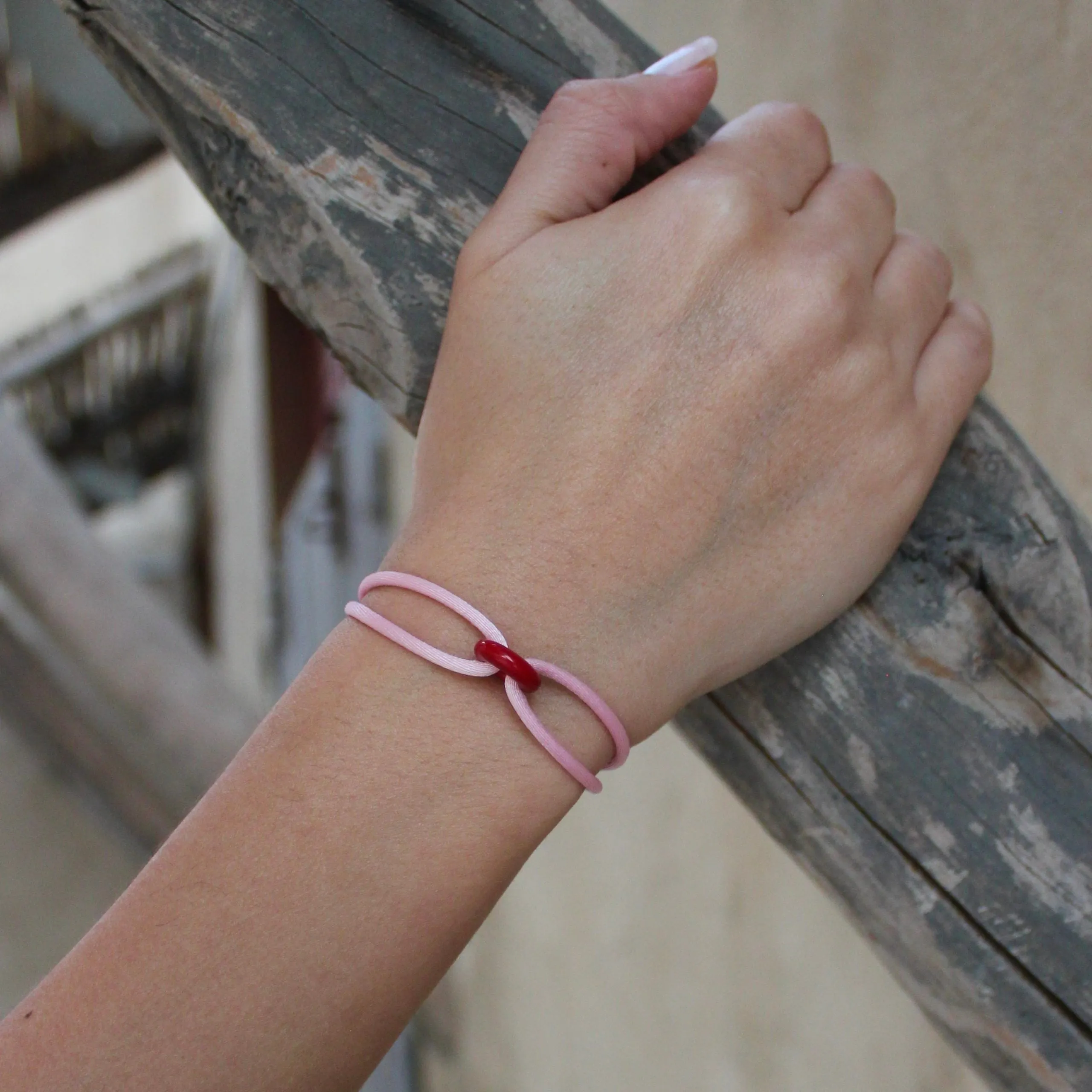 Wecord Coral Soho Cord Bracelet