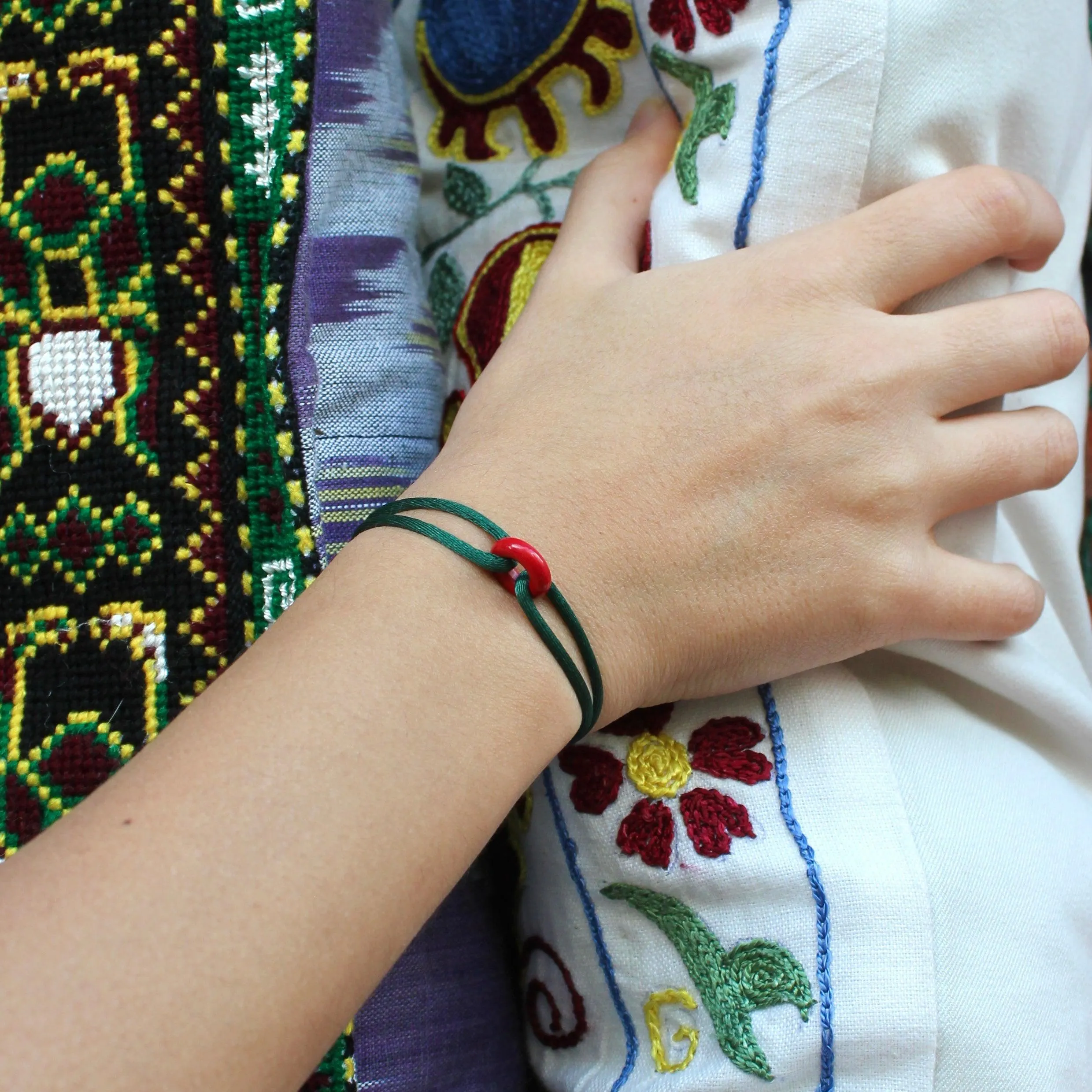 Wecord Coral Soho Cord Bracelet
