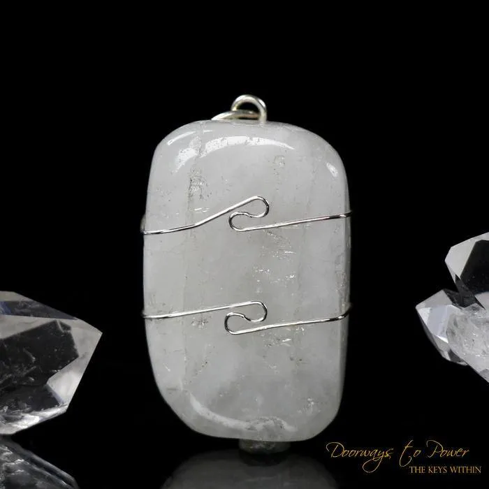 White Azeztulite Pendant Azozeo Activated